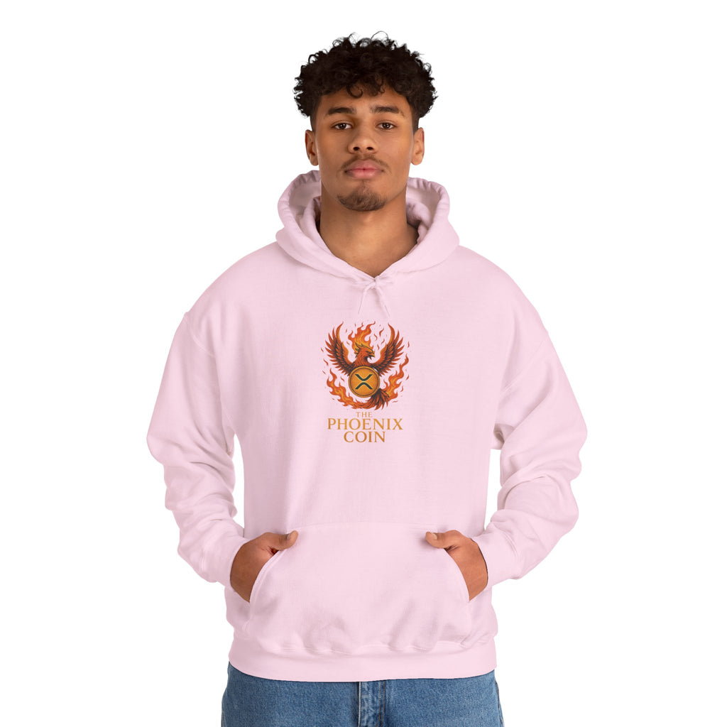 Phoenix Coin Hoodie — Fiery Phoenix Crest Sweatshirt
