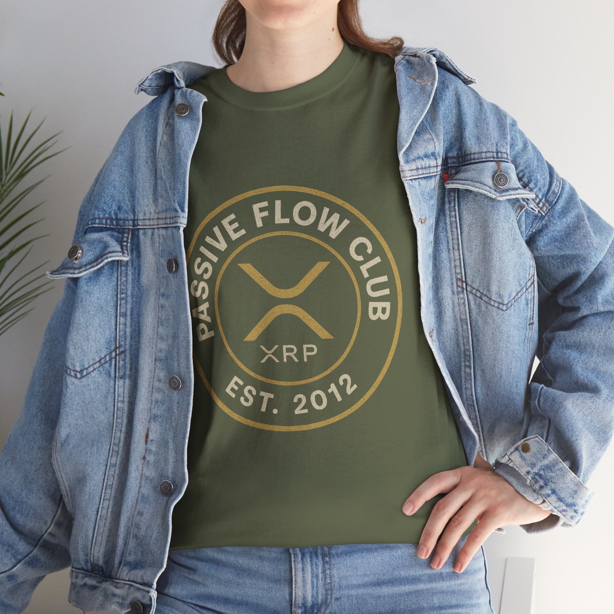 XRP Passive Flow Club T‑Shirt — Crypto Logo Tee (Est. 2012)