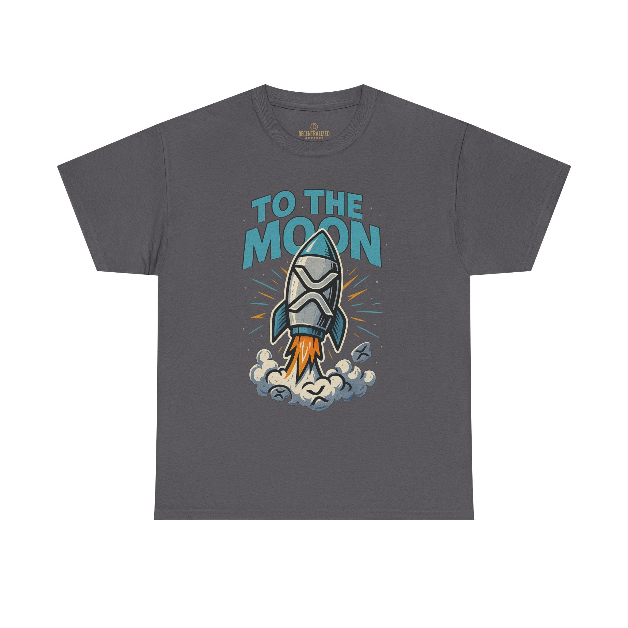 To The Moon Rocket T-Shirt — Space Graphic Tee for Crypto & Space Enthusiasts