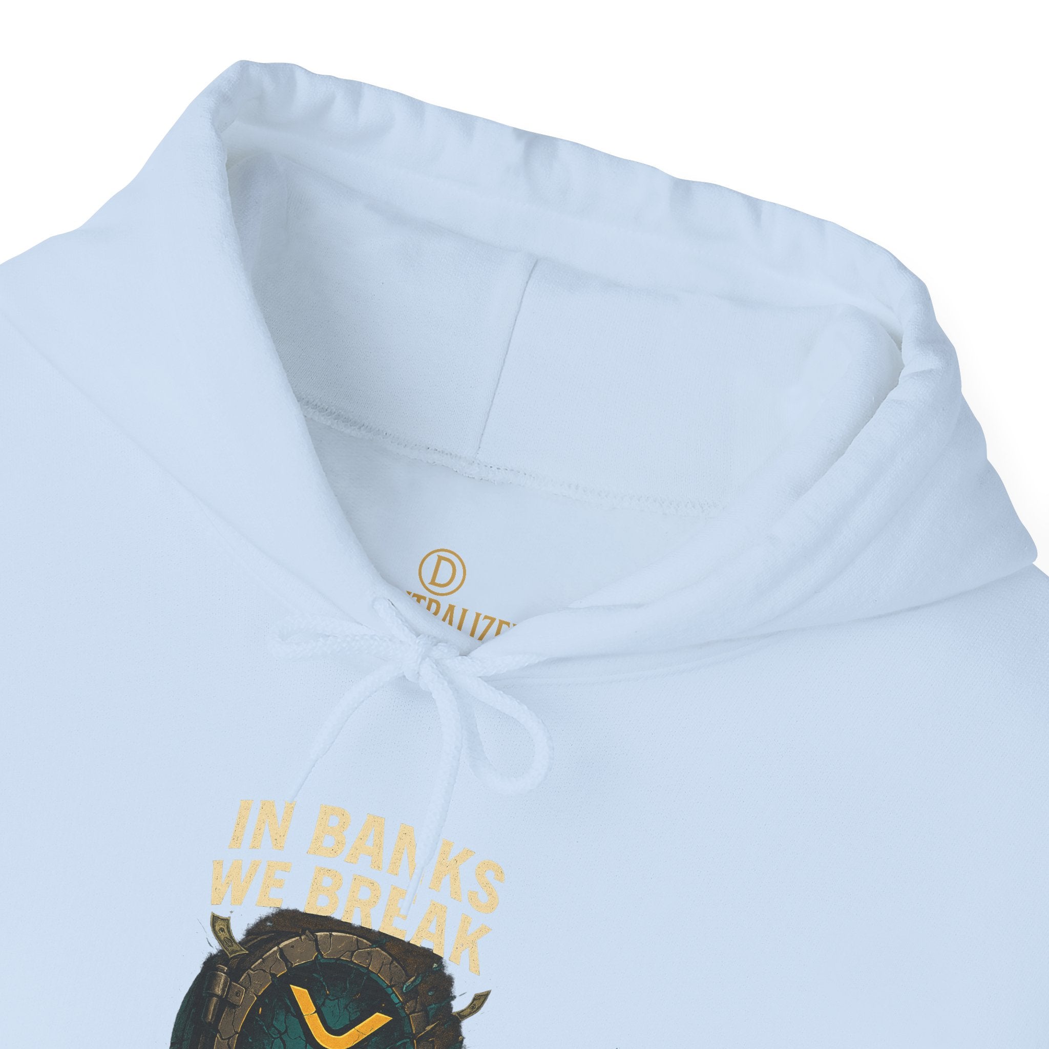 Hoodie — 'In Banks We Trust' Crest Pullover