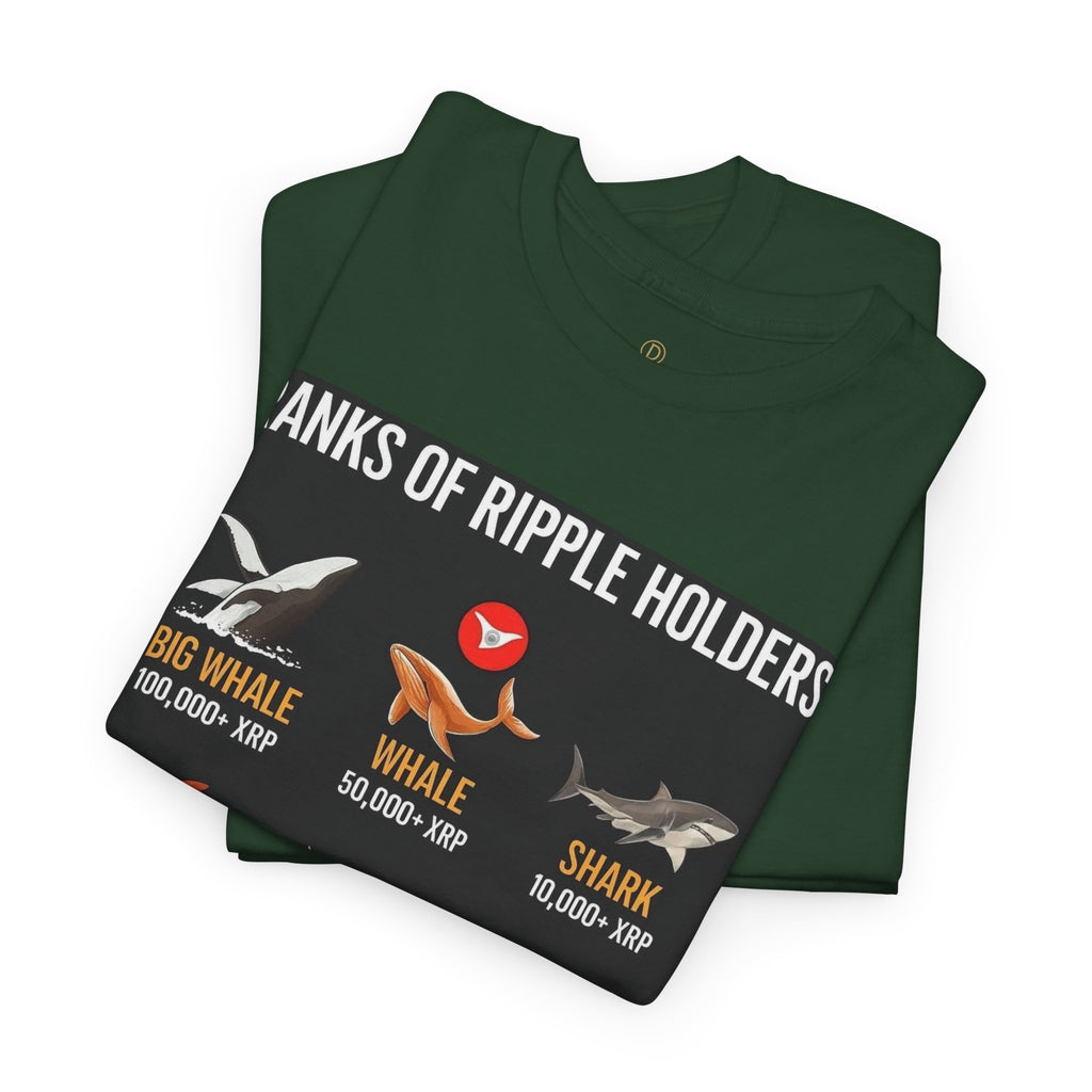 Crypto Ranks T-Shirt – "Ranks of Ripple Holders" Illustrated Guide