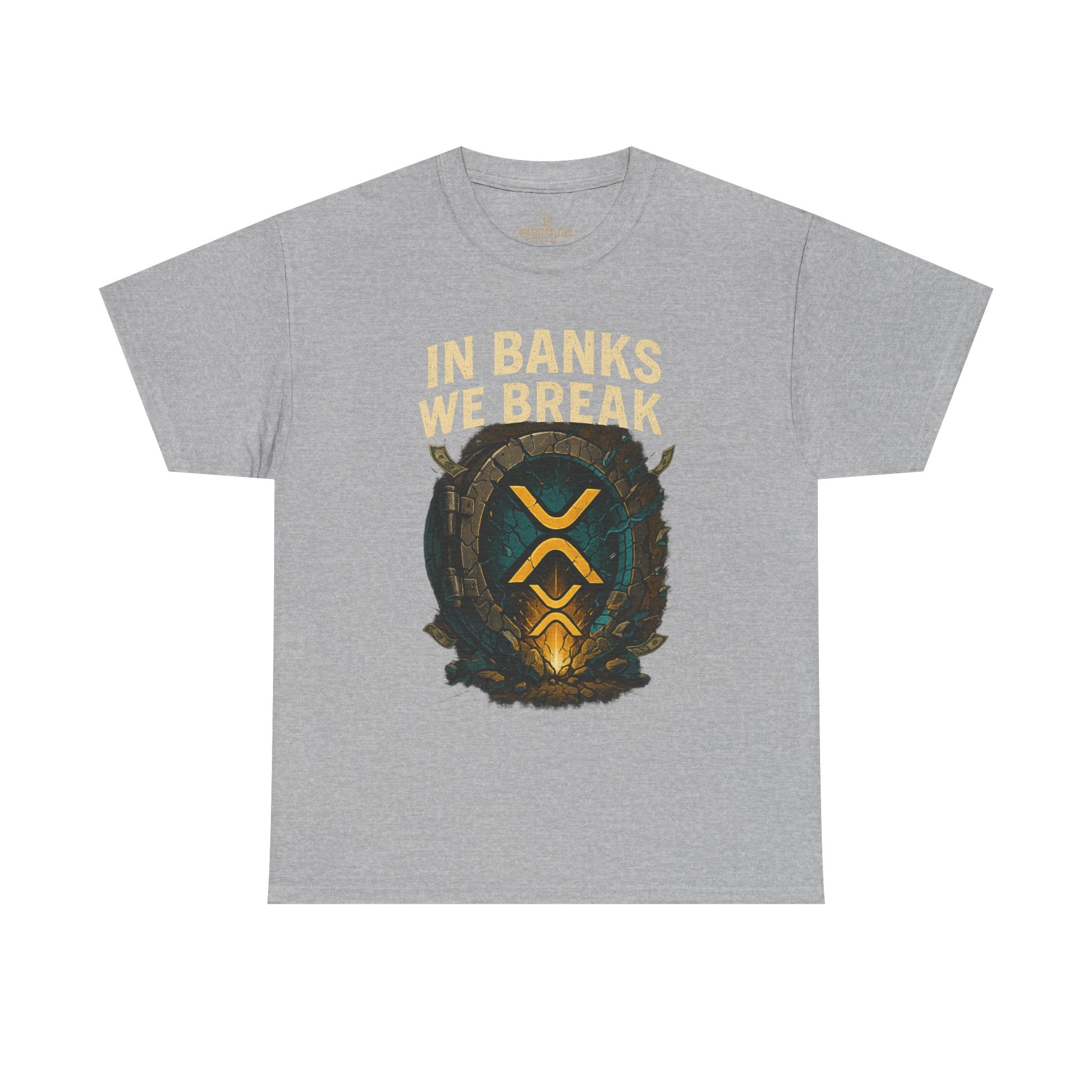 In Banks We Break XRP Crypto Graphic Tee
