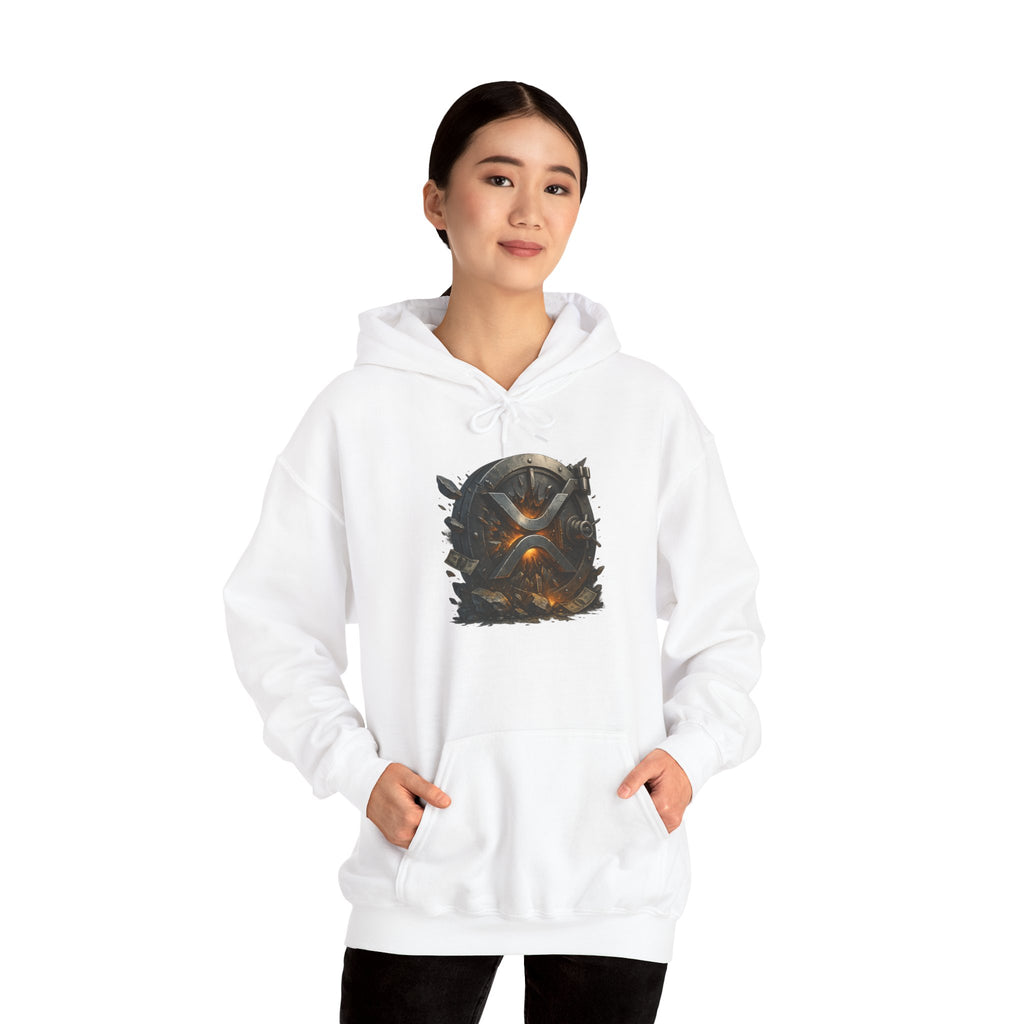 Viking Shield & Helmet Hoodie — Norse Warrior Graphic Sweatshirt
