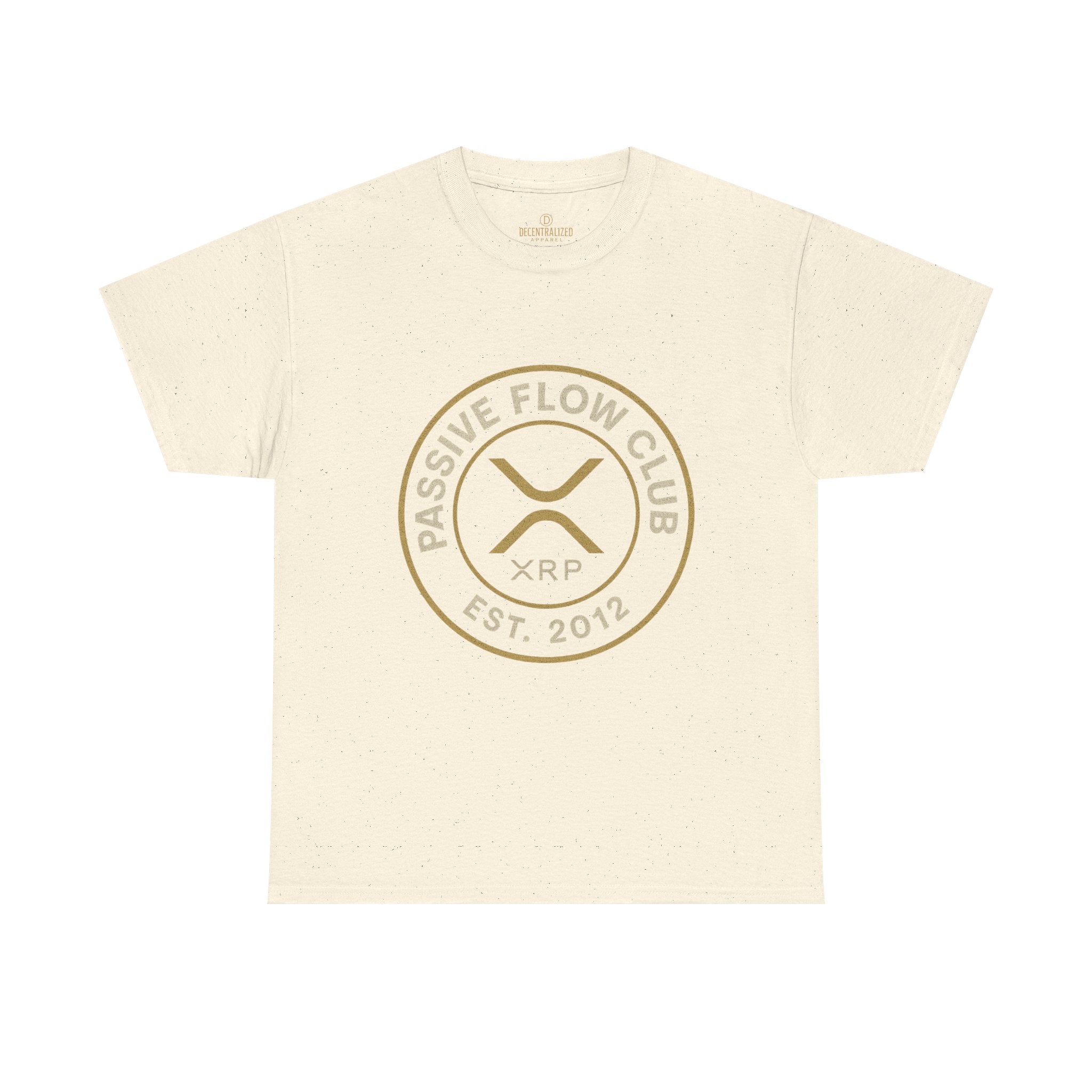 XRP Passive Flow Club T‑Shirt — Crypto Logo Tee (Est. 2012)