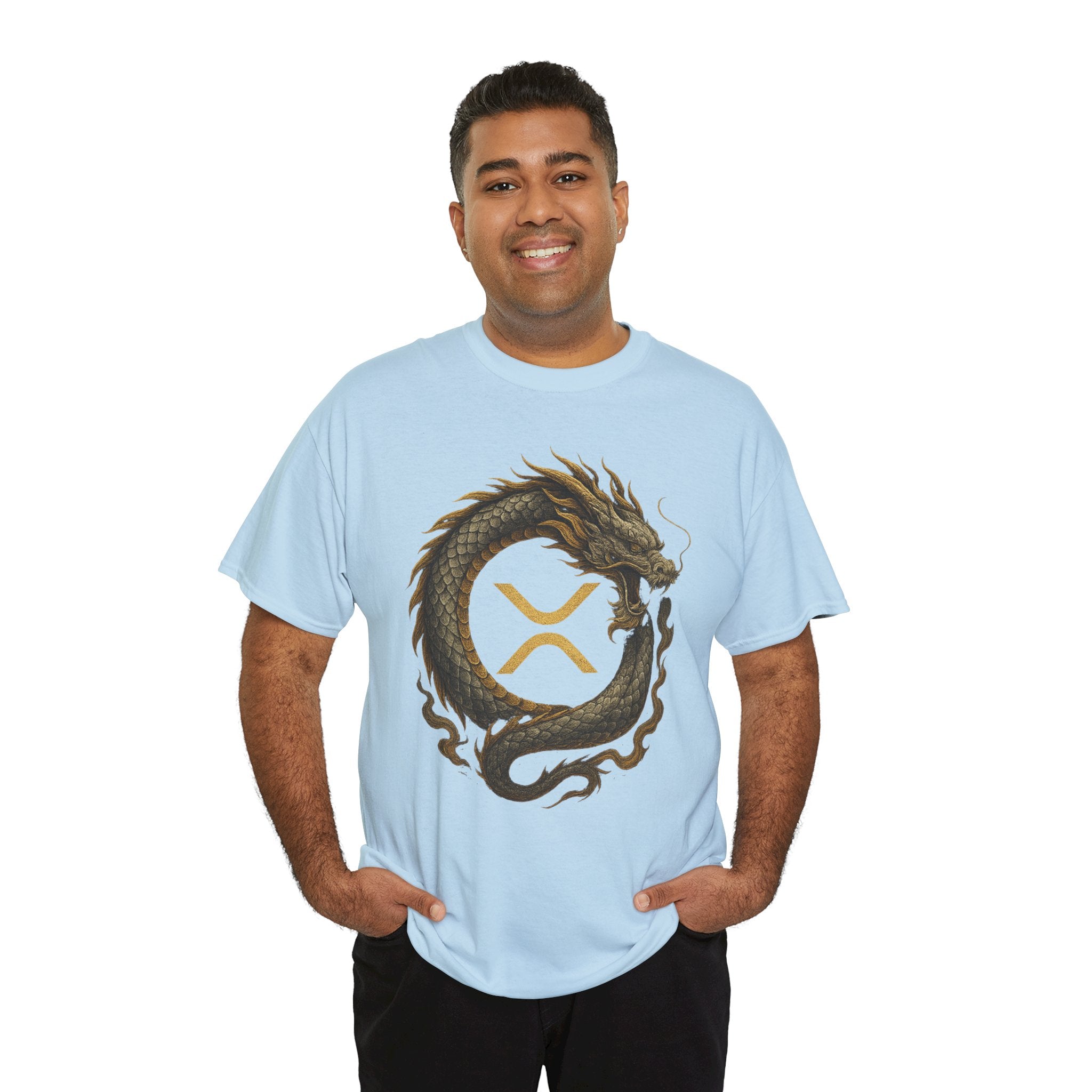 Dragon XRP Logo T-Shirt — Crypto XRP Circle Dragon Graphic Tee
