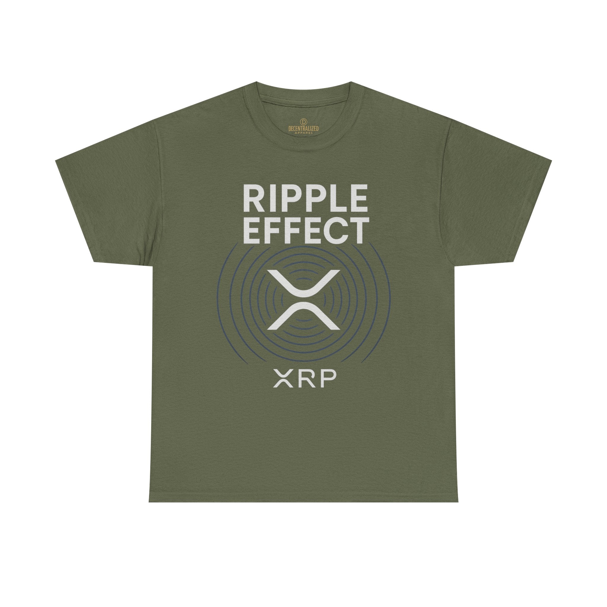 Ripple Effect XRP Tee — Minimal Cryptocurrency Logo T-Shirt