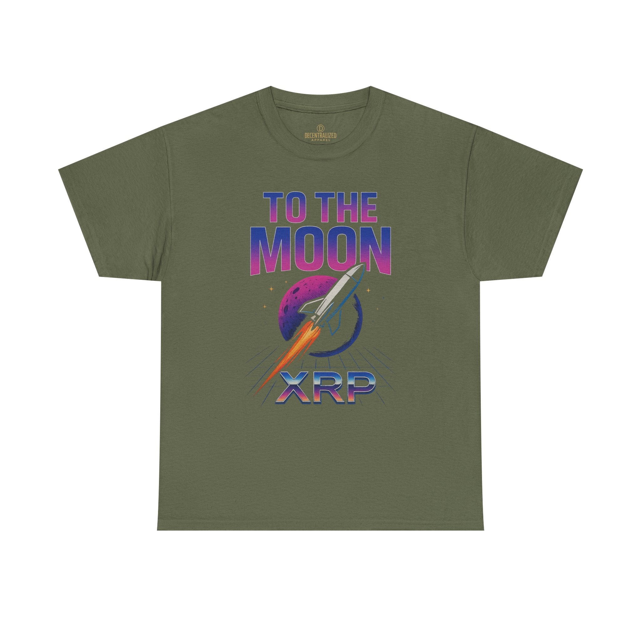 XRP 'To The Moon' T-Shirt — Crypto Investor Rocket Tee