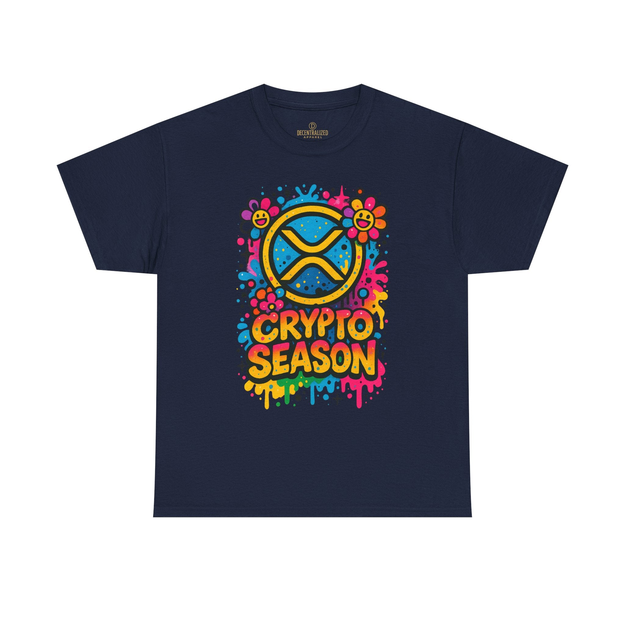 Crypto Season T-Shirt — Colorful Ripple XRP Logo Tee