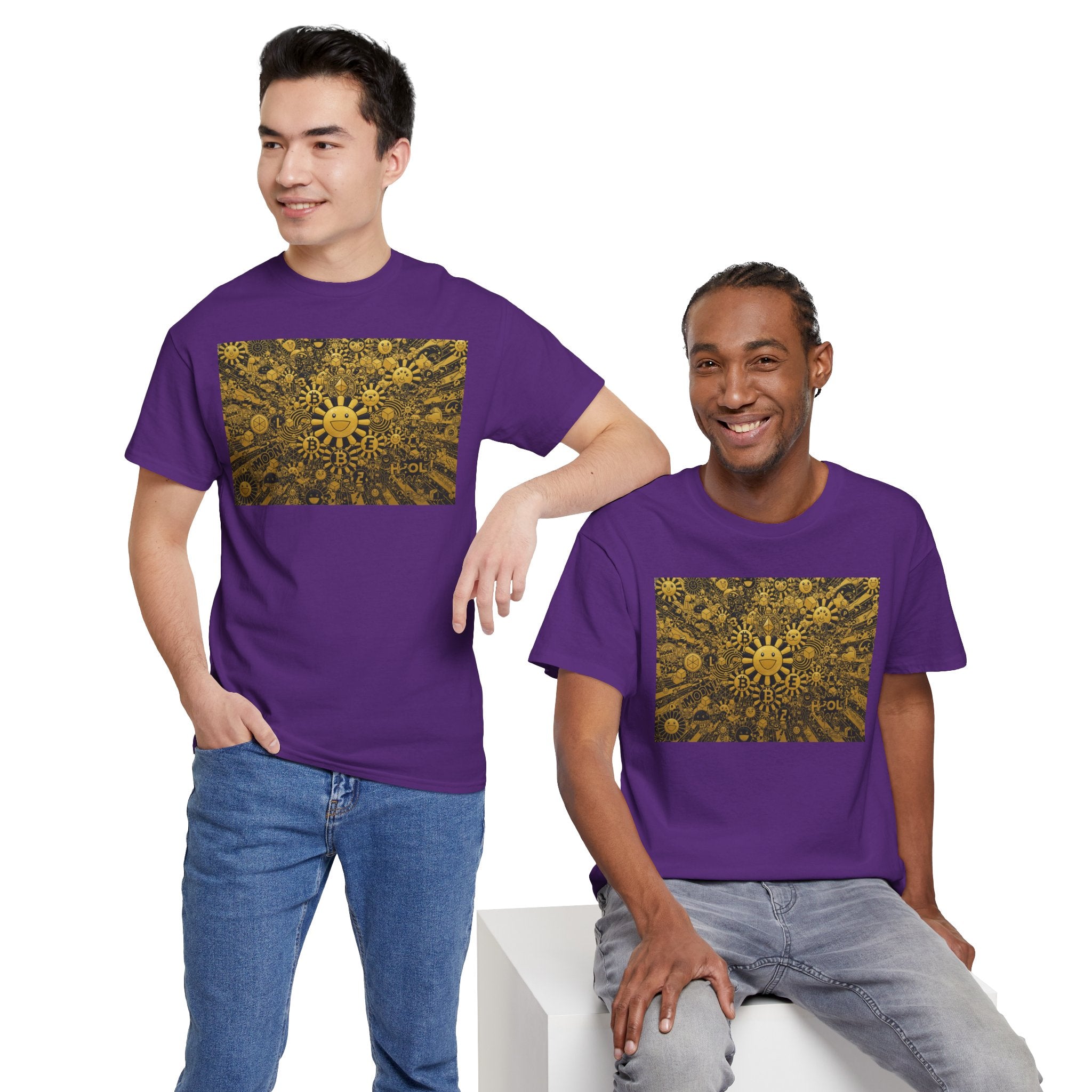 Sunflower Burst T‑Shirt — Golden Sunflower Pattern Tee