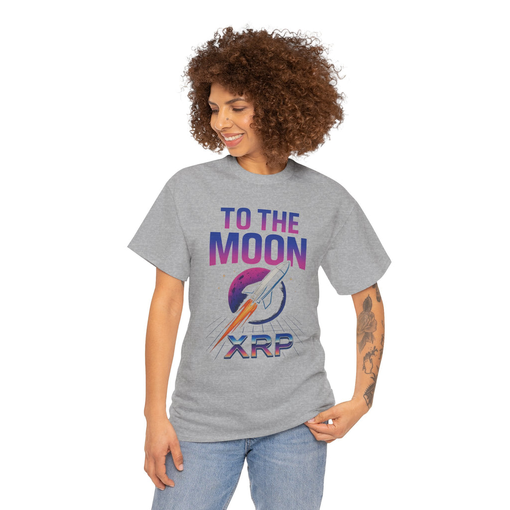 XRP 'To The Moon' T-Shirt — Crypto Investor Rocket Tee