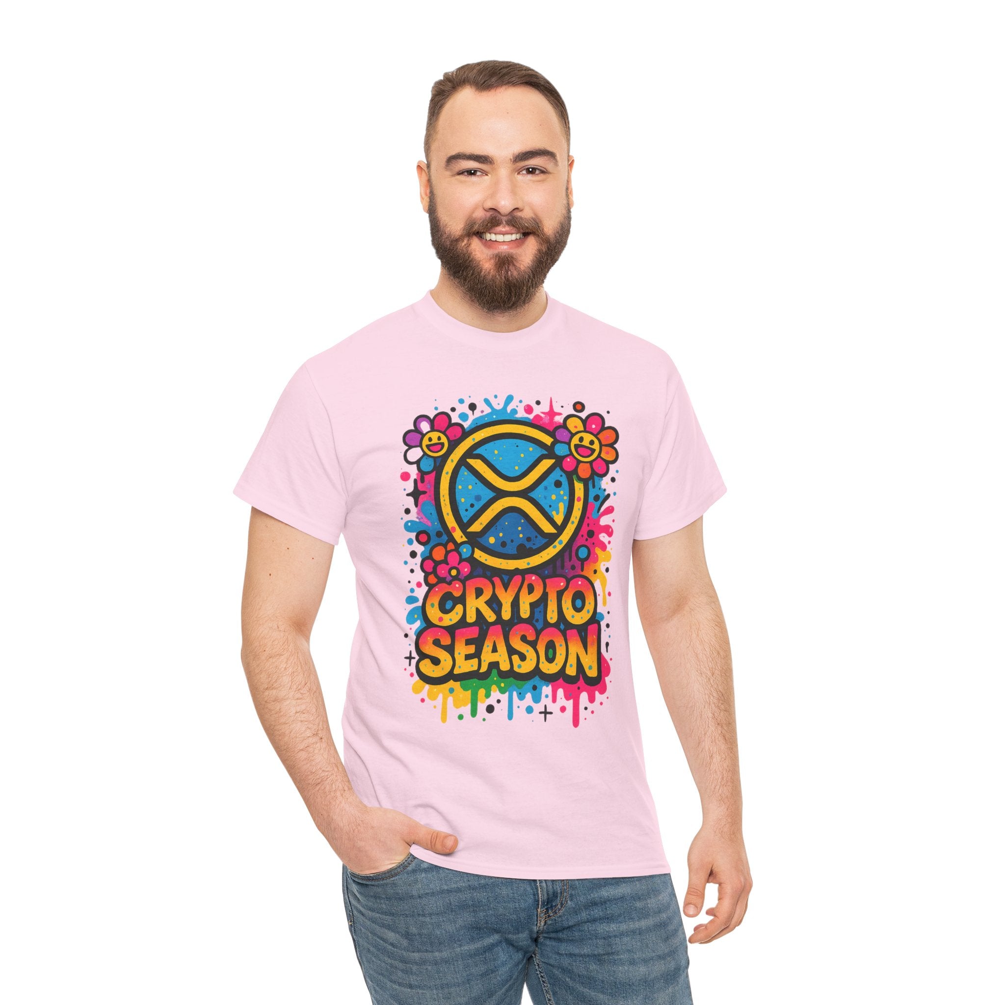 Crypto Season T-Shirt — Colorful Ripple XRP Logo Tee