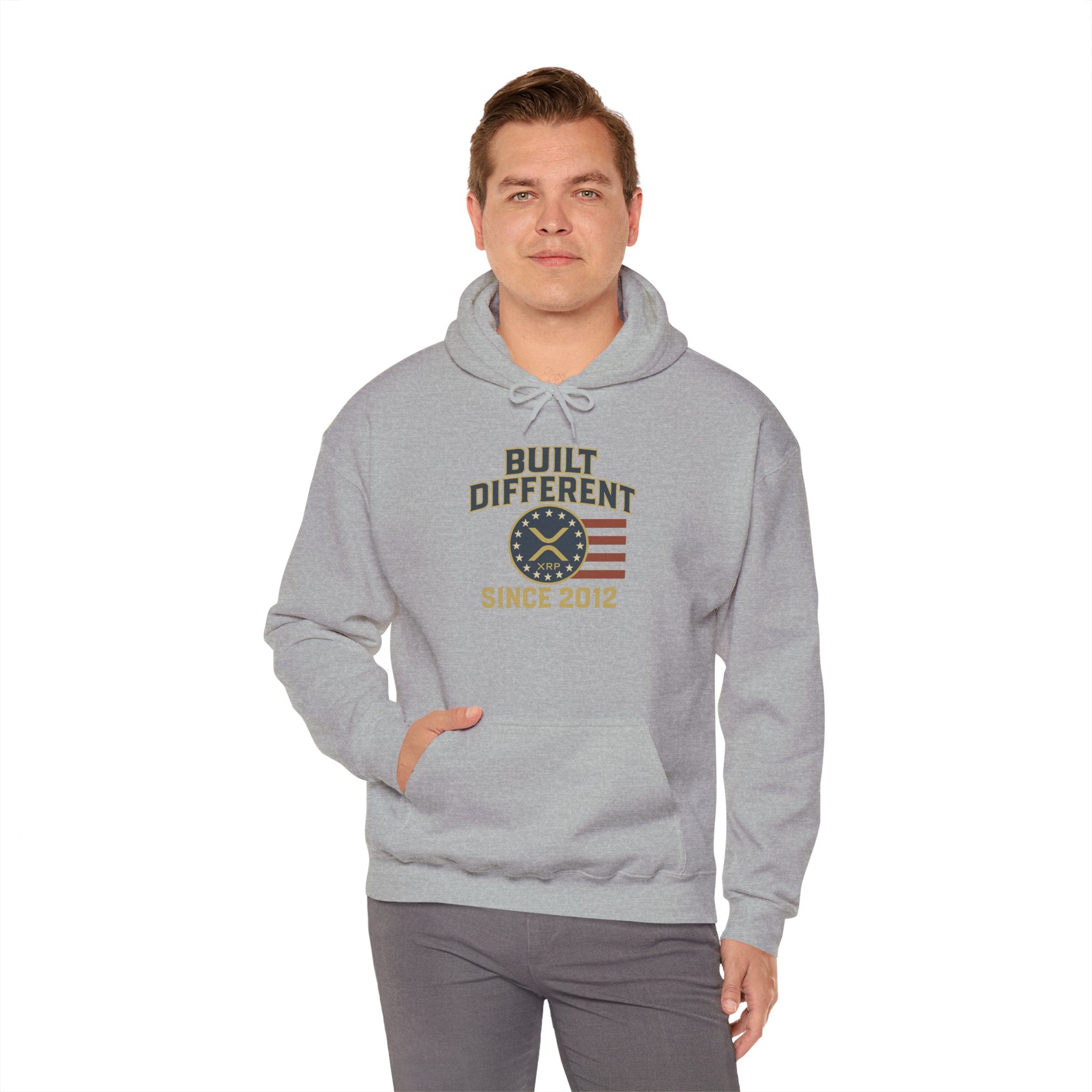 Built Different Hoodie • 'Built Different Since 2012' Patriotic Casual Pullover