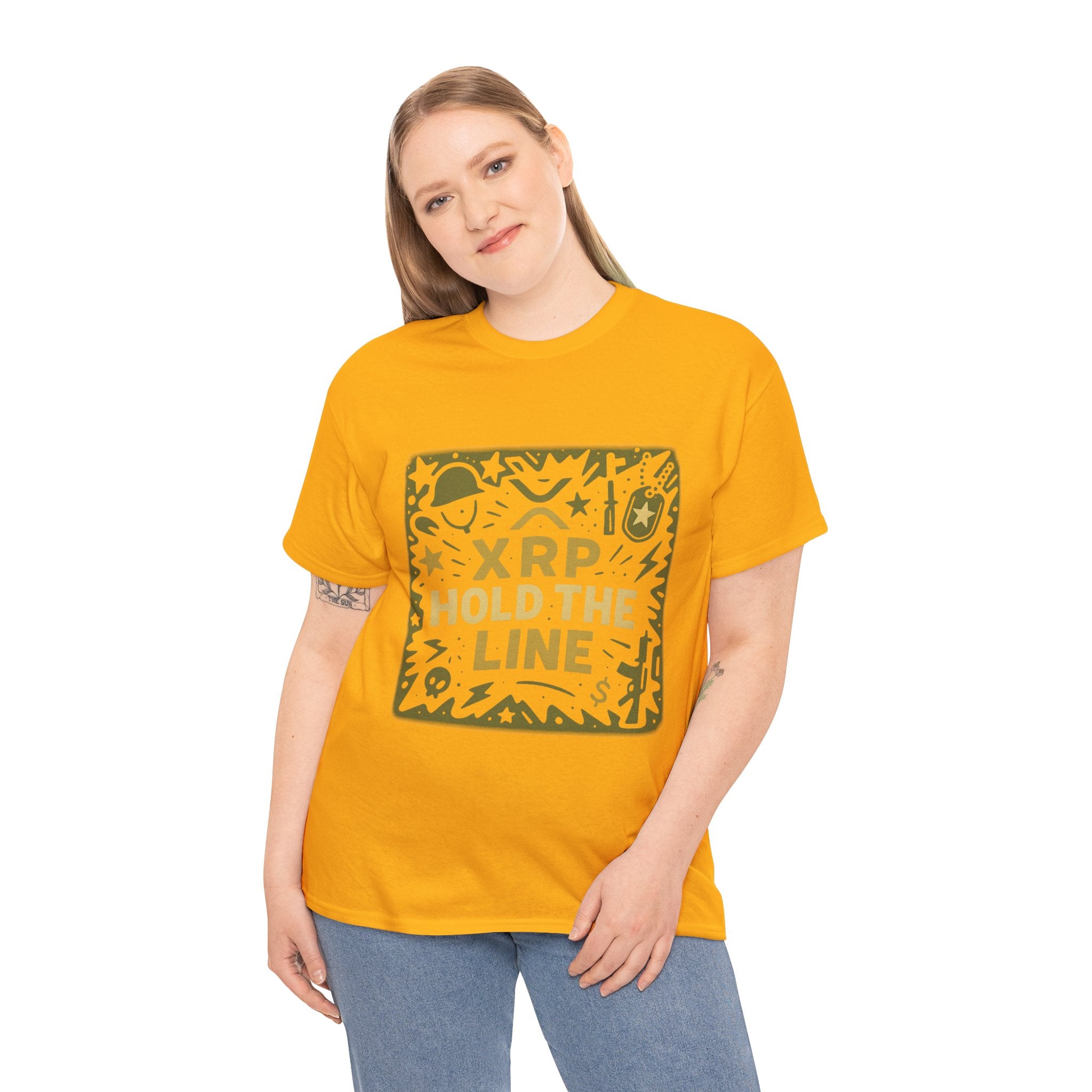 T-Shirt — XRP Hold The Line Crypto Graphic Tee