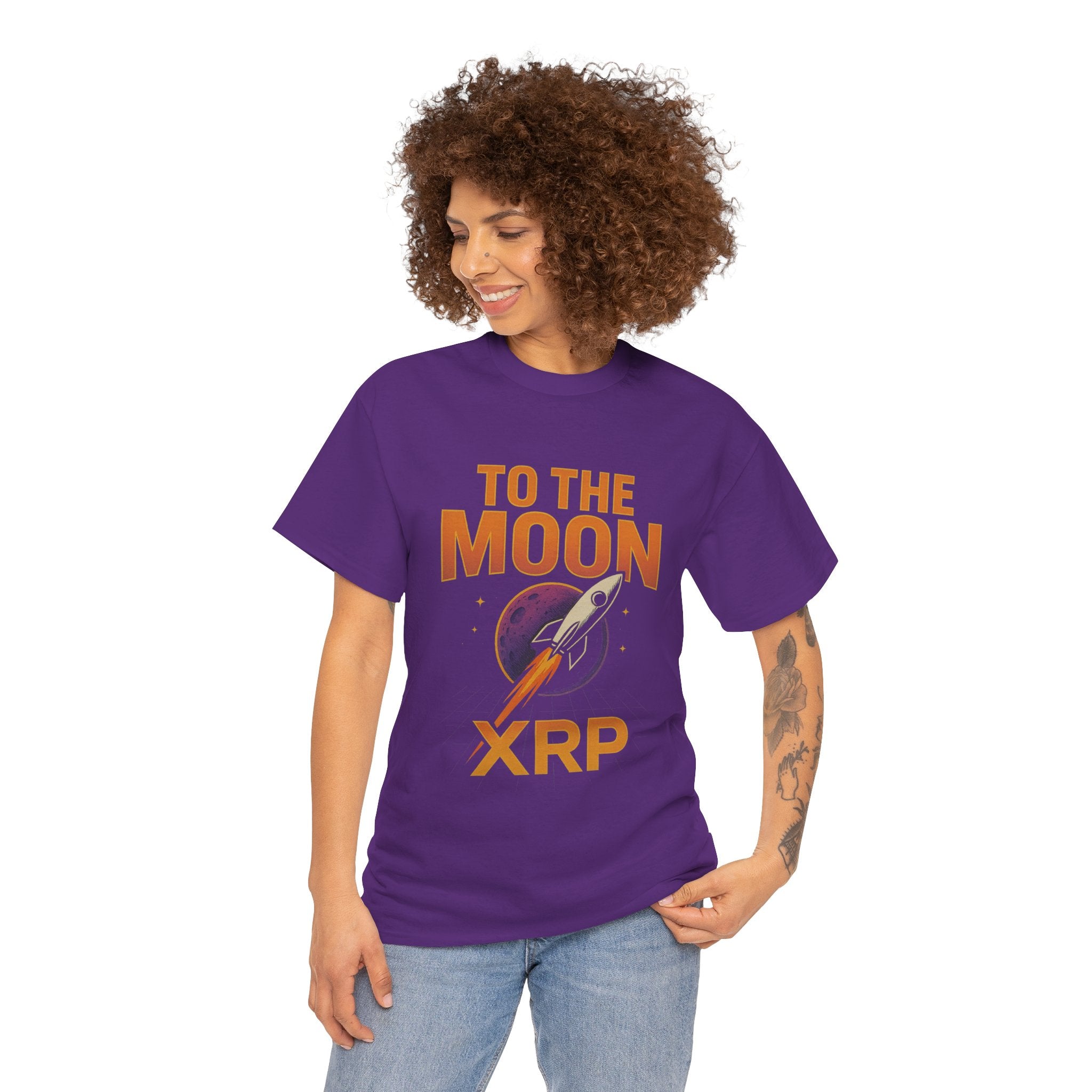XRP To The Moon Tee — Cryptocurrency Investor Rocket Shirt