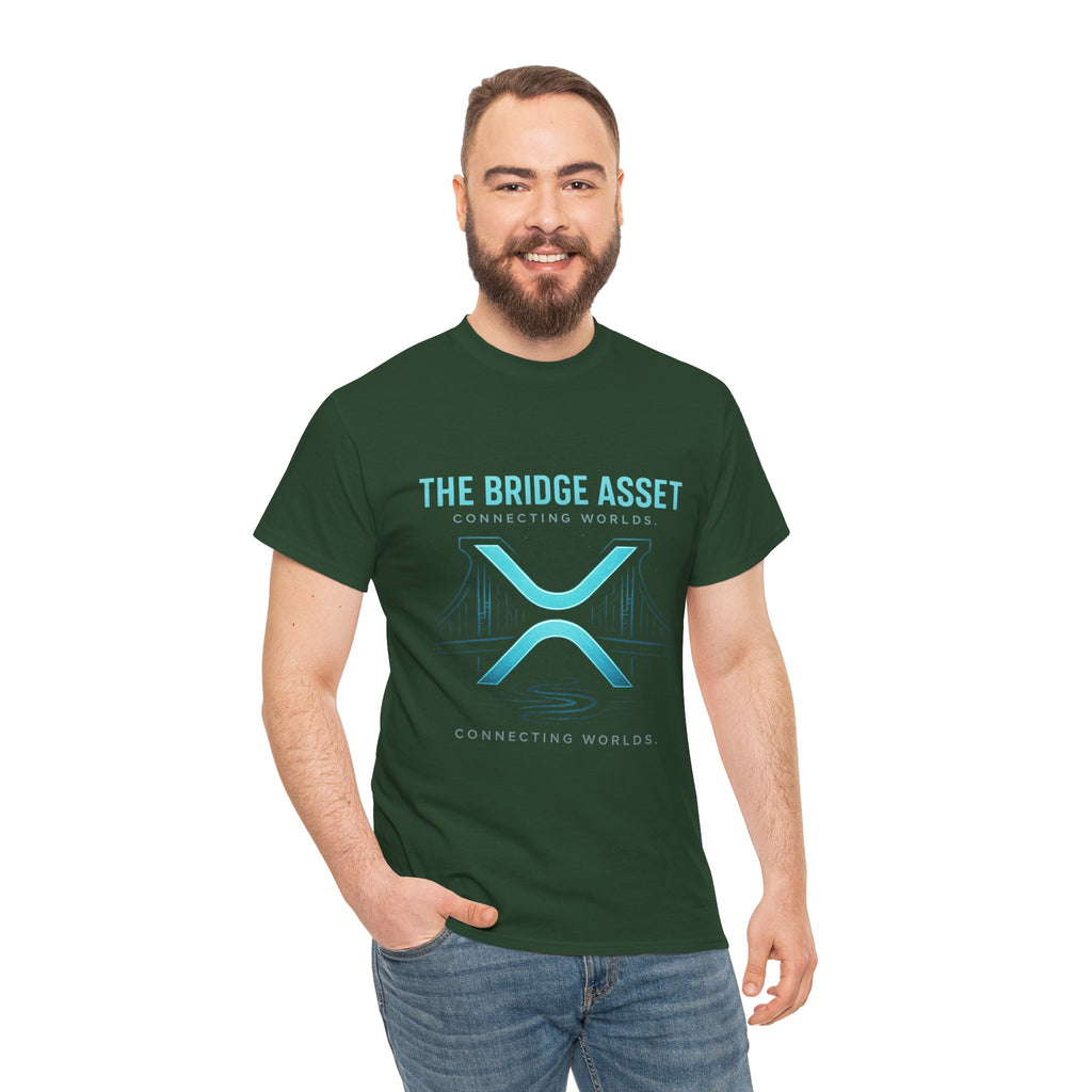 The Bridge Asset Tee – 'Connecting Worlds' Crypto Ripple X Logo T-Shirt