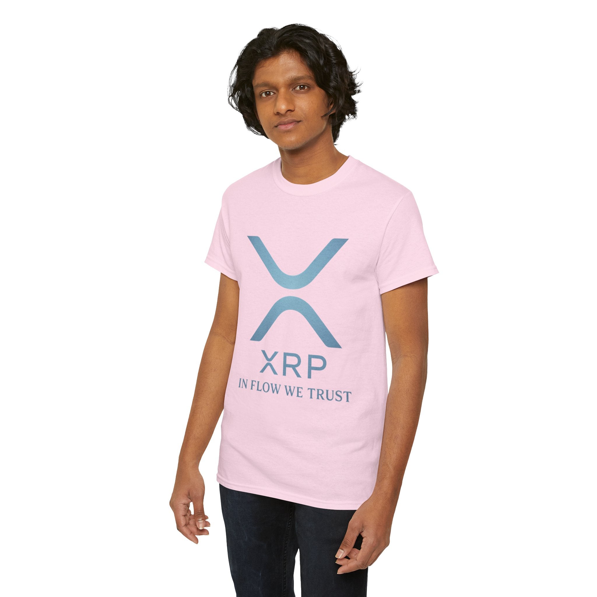 XRP Crypto Tee — "In Flow We Trust" Ripple Logo T-Shirt