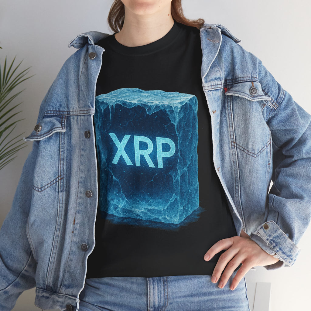 XRP Ice Block Tee — Crypto Ripple Logo T-Shirt