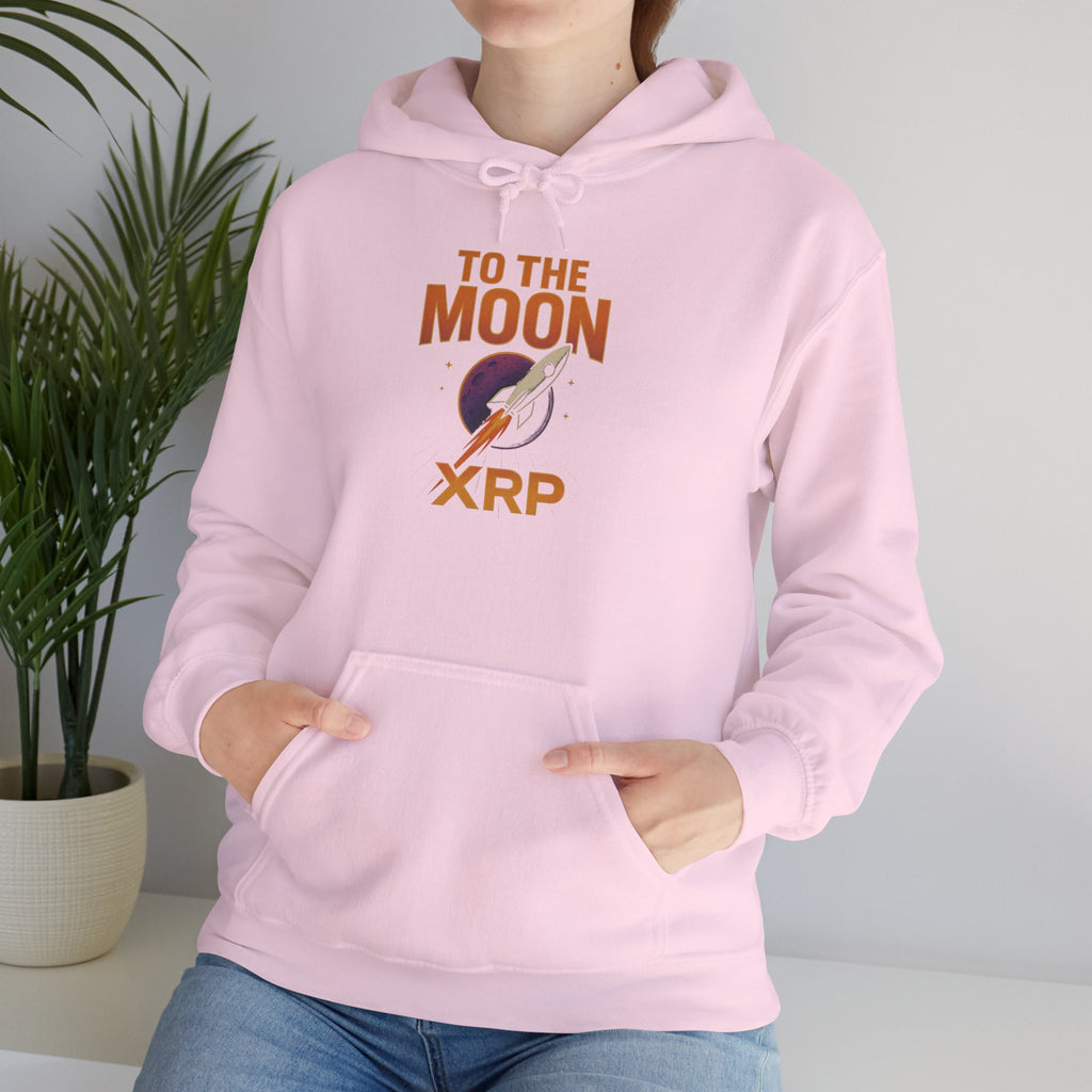 XRP To The Moon Hoodie — Crypto Investor Graphic Sweatshirt