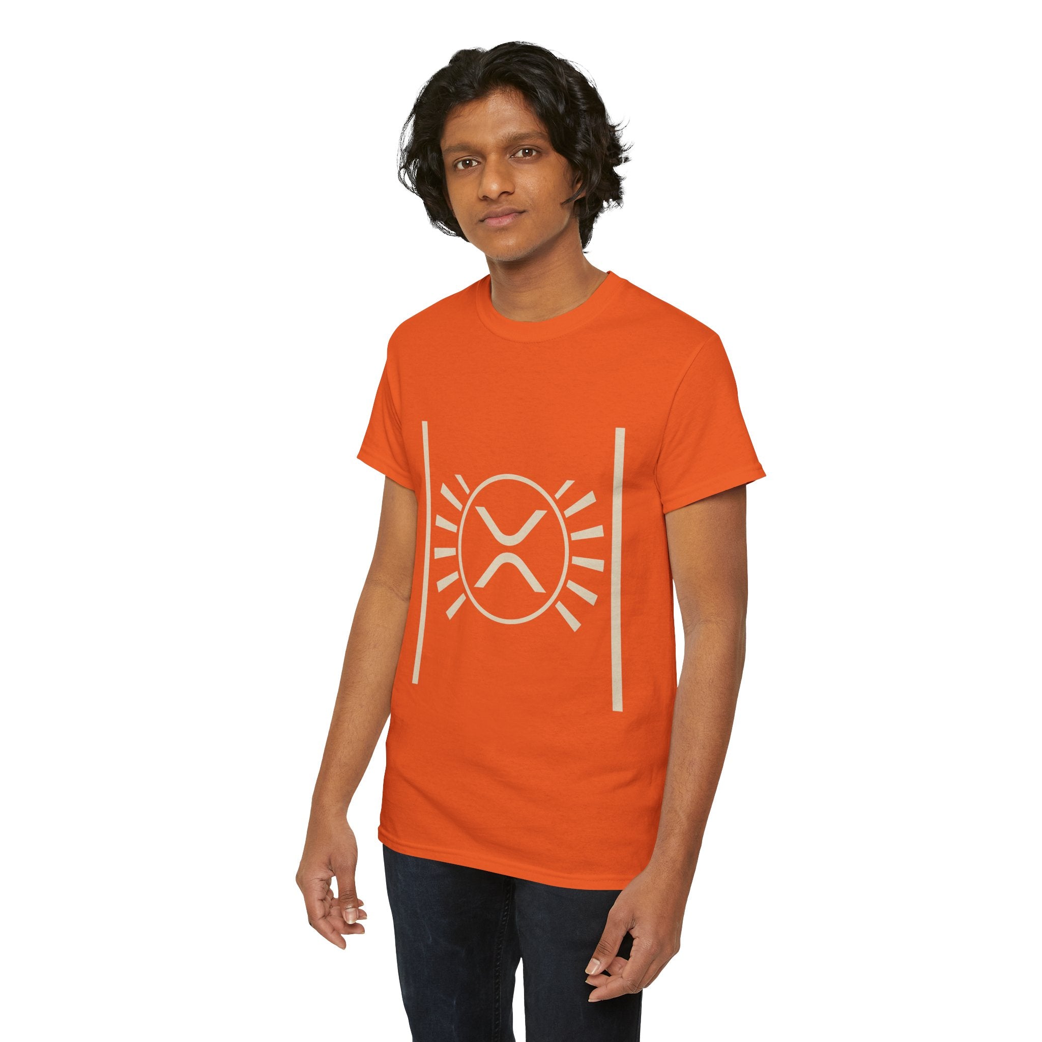 XRP Sun Logo T‑Shirt — Minimal Crypto Ripple Tee