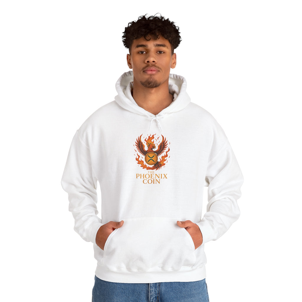 Phoenix Coin Hoodie — Fiery Phoenix Crest Sweatshirt