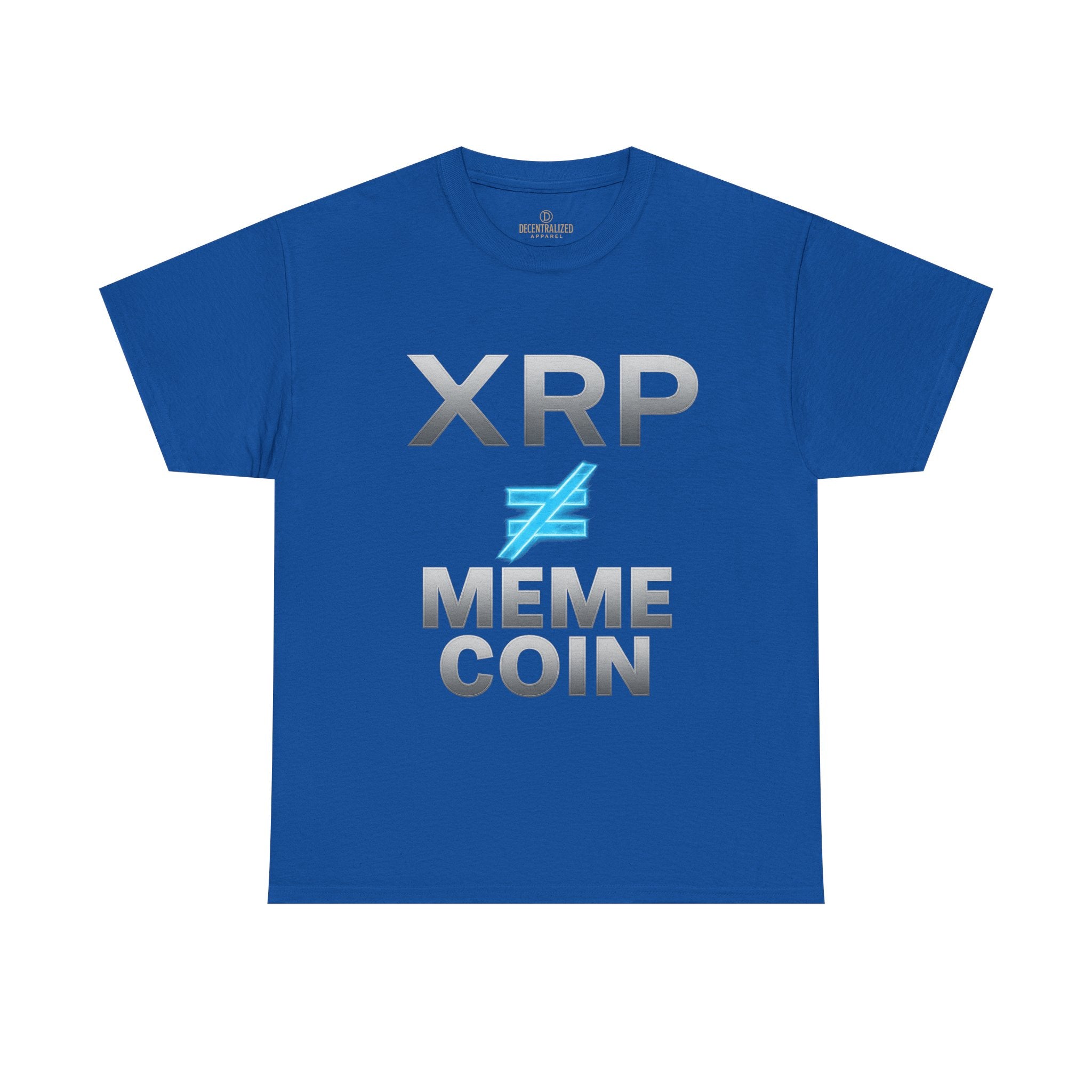 XRP ≠ Meme Coin T-Shirt — Crypto Investor Statement Tee