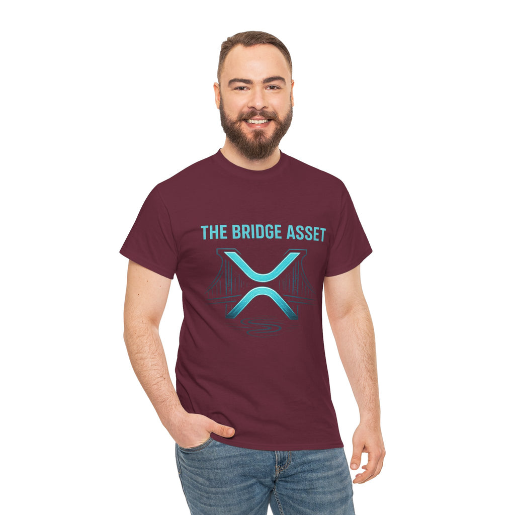 XRP 'The Bridge Asset' Graphic Tee — Crypto Ripple Logo Shirt