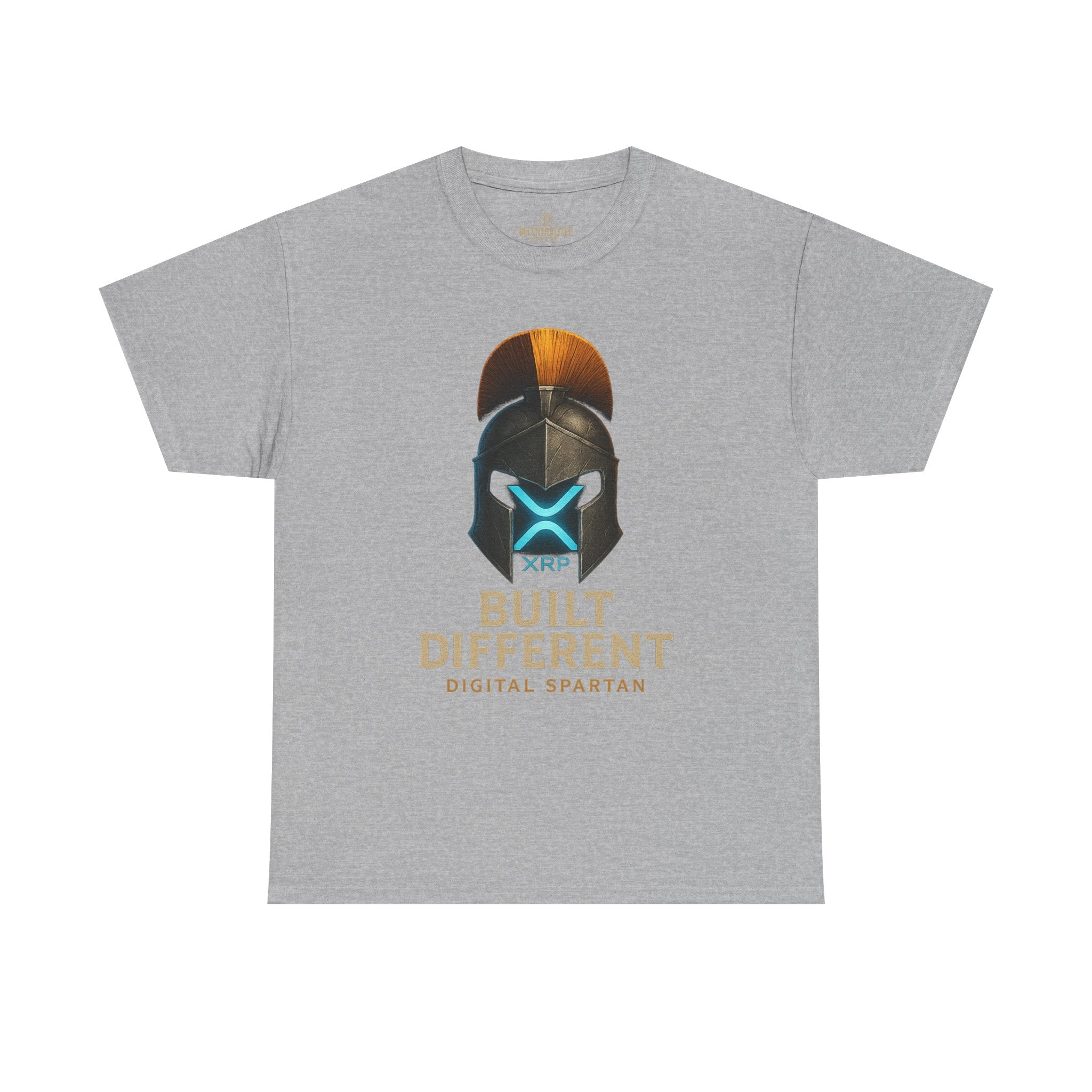Built Different Spartan Tee — Digital Spartan XRP Crypto T-Shirt