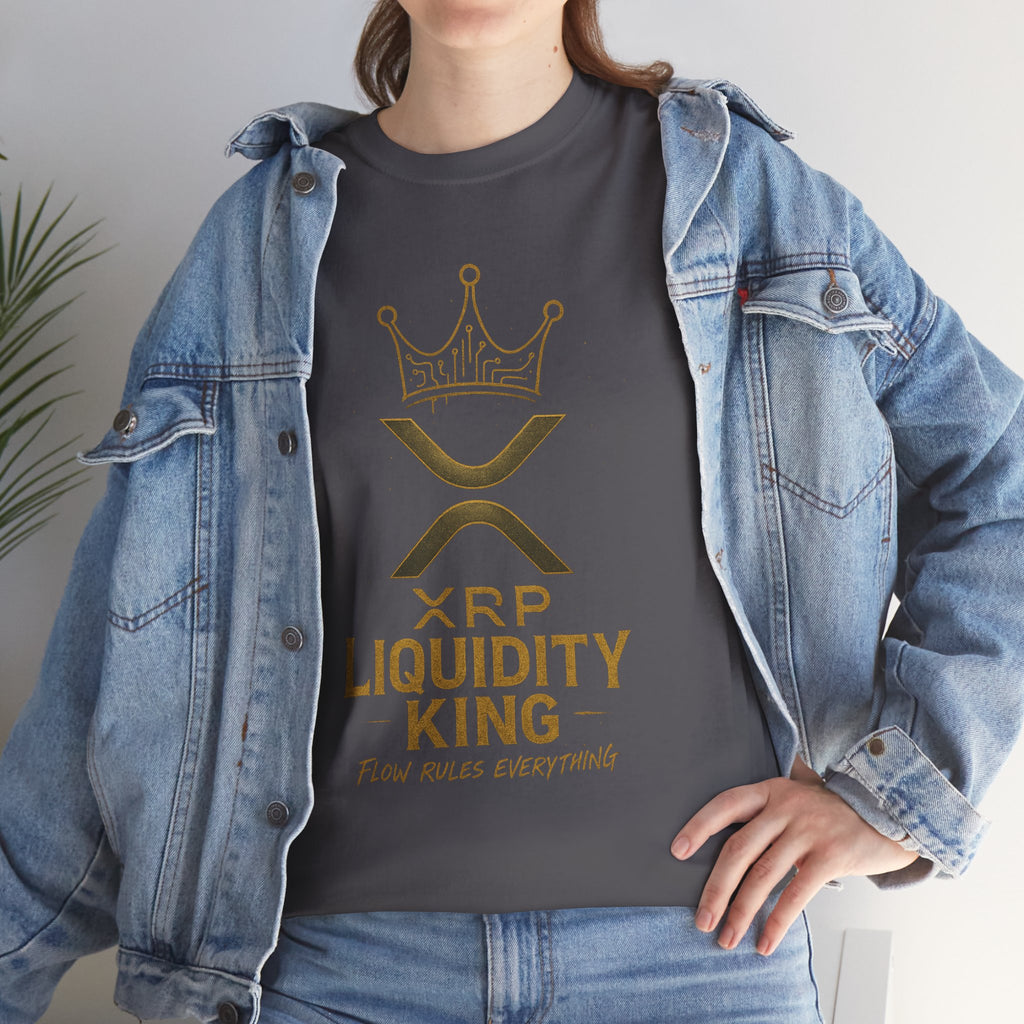 XRP Liquidity King Tee — Crypto Crown T-Shirt