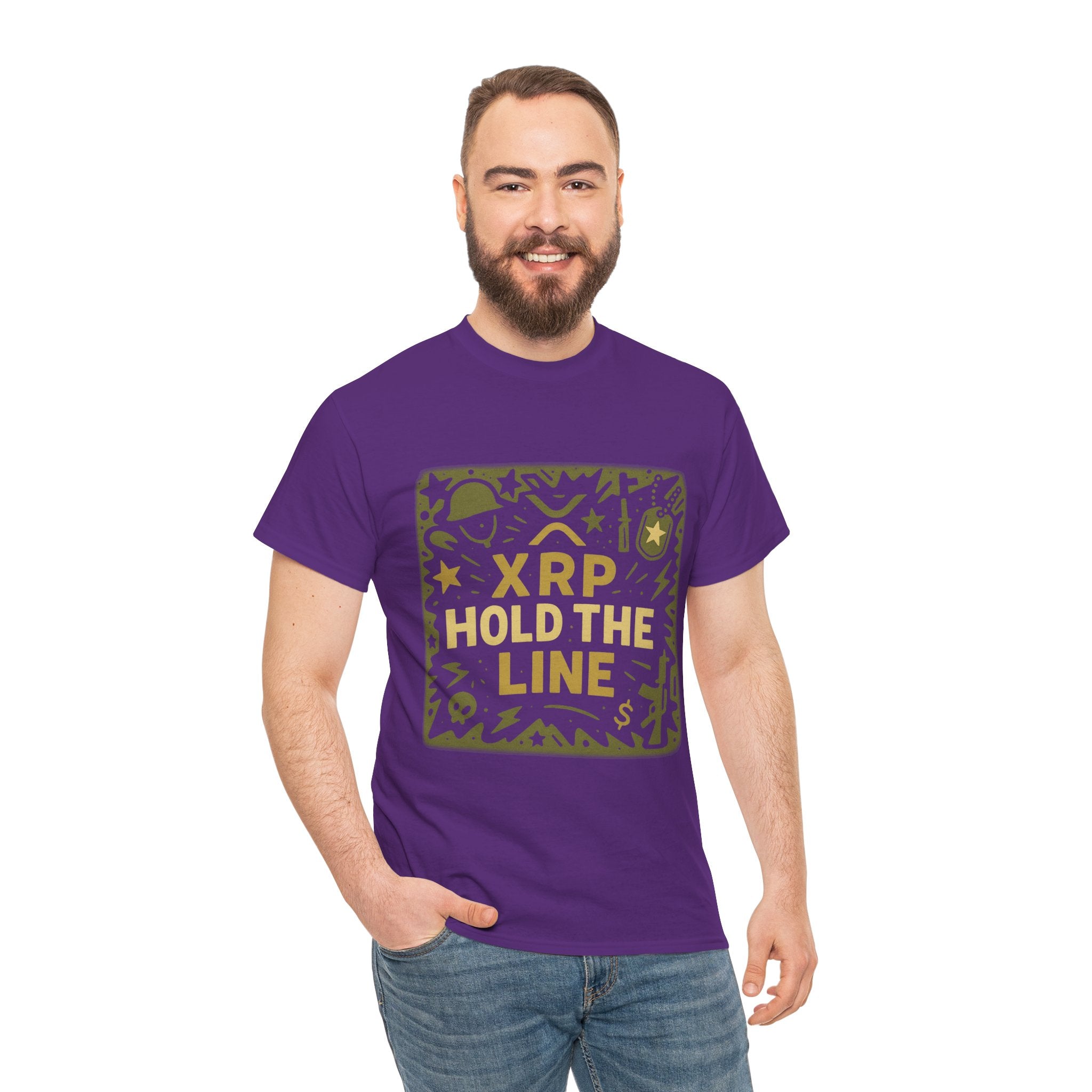T-Shirt — XRP Hold The Line Crypto Graphic Tee