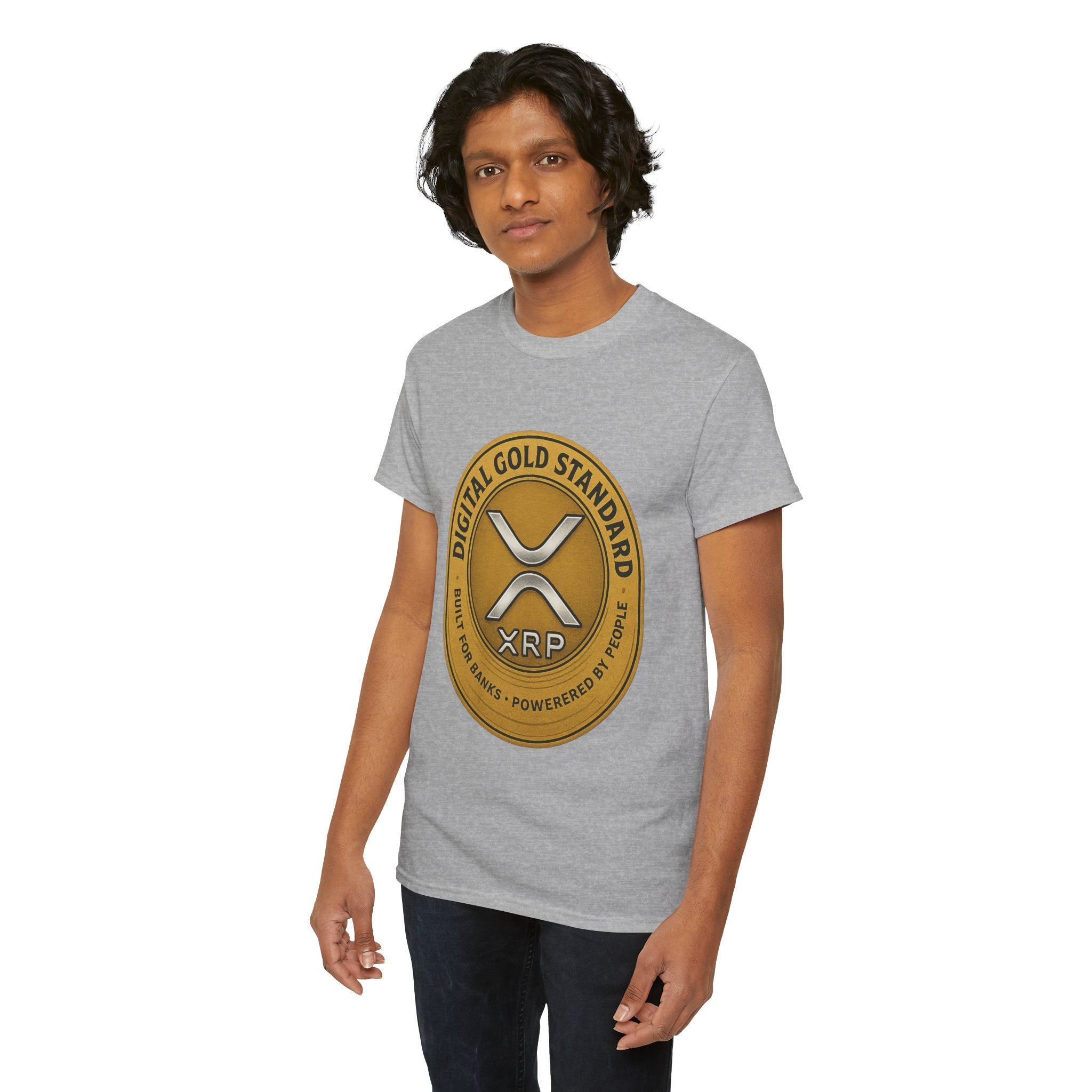 XRP Digital Gold Tee – Cryptocurrency Logo Shirt