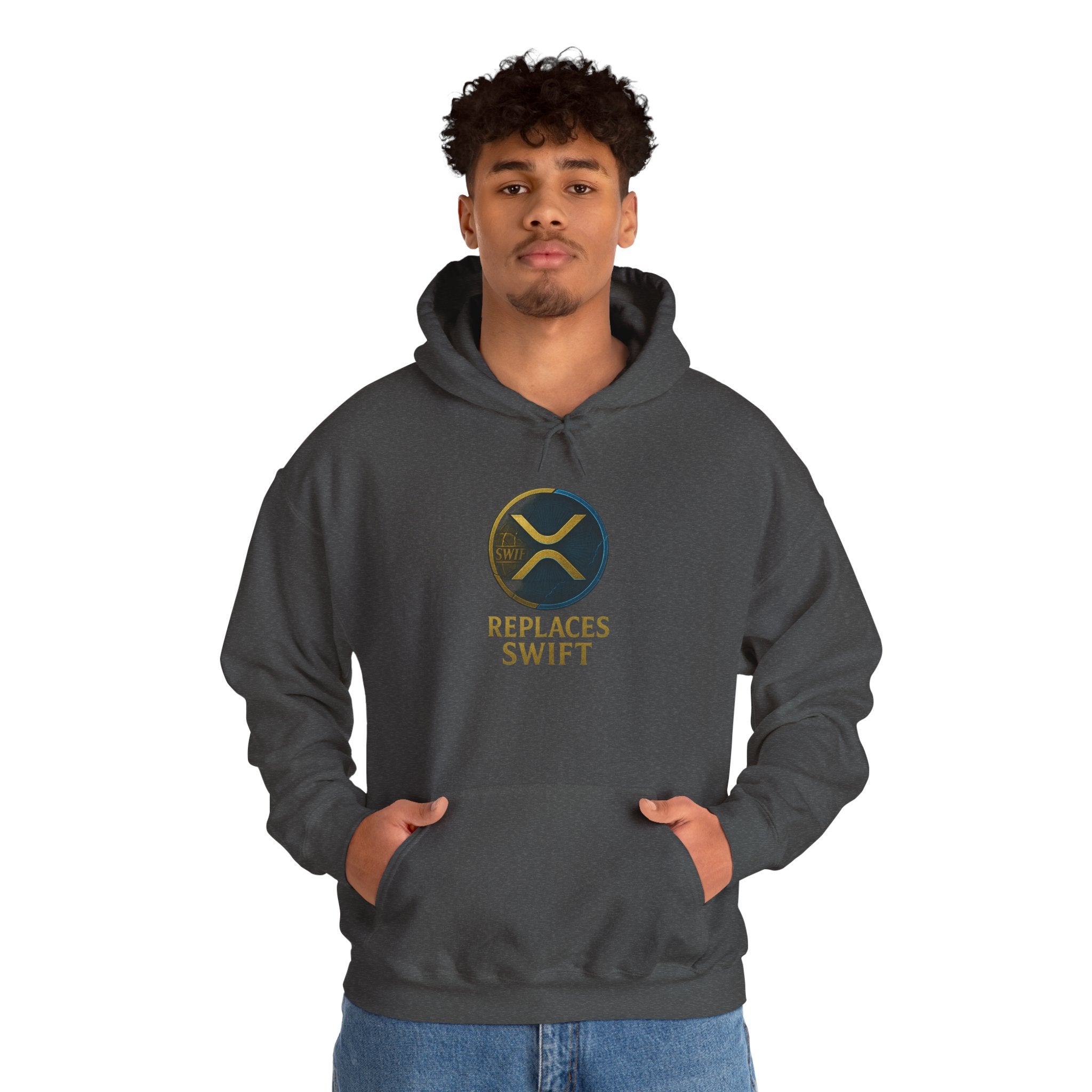 Crypto Logo Hoodie — "Replaces Swift" Ripples Design
