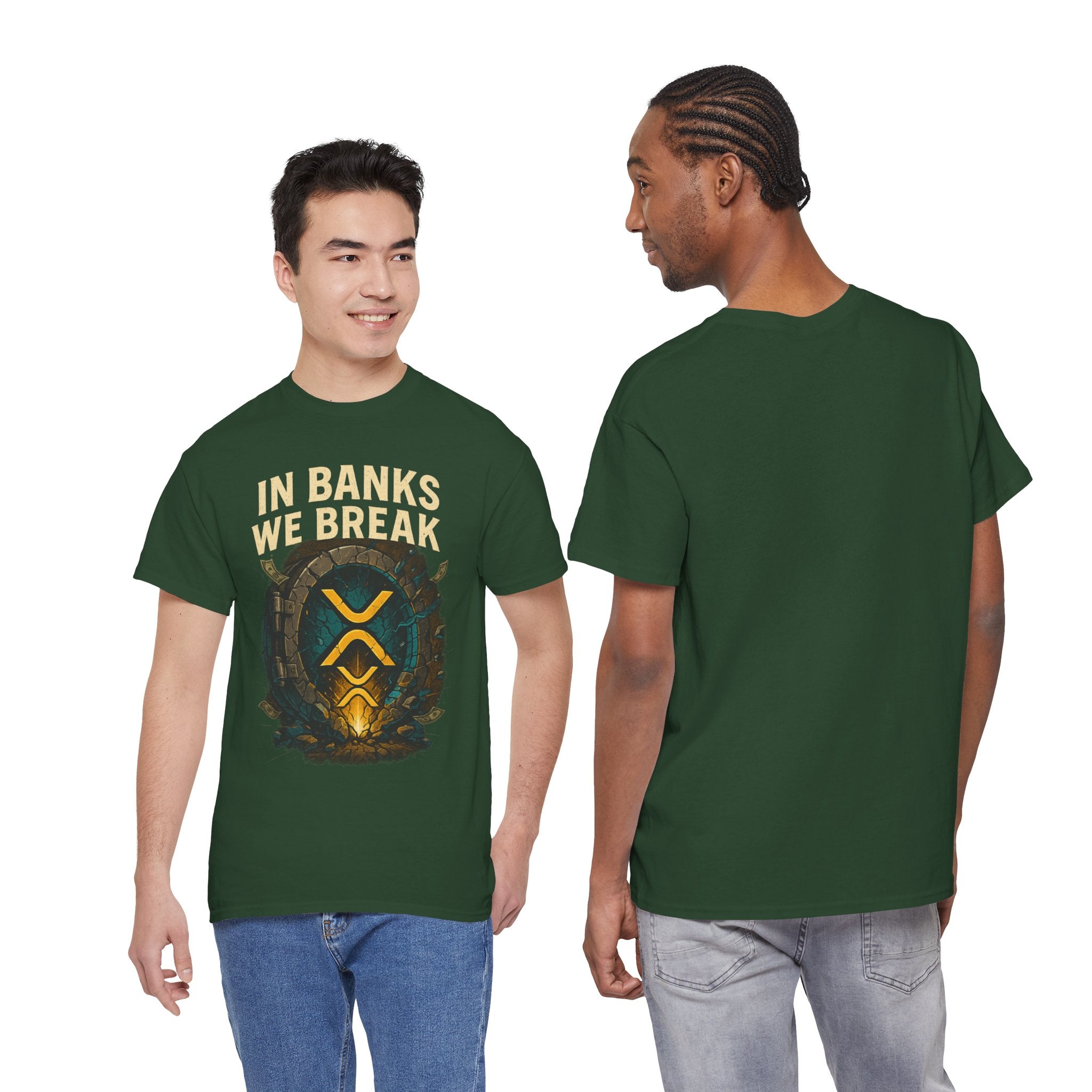 In Banks We Break XRP Crypto Graphic Tee
