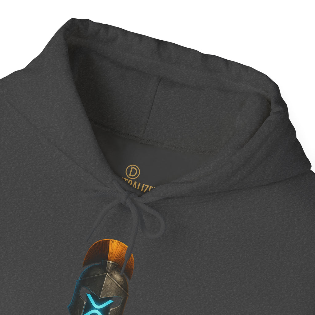 Built Different Hoodie — Futuristic Spartan Helmet Graphic Pullover