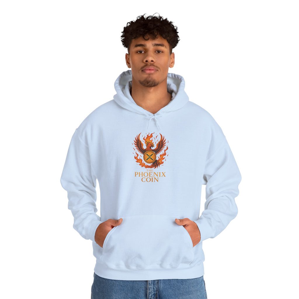 Phoenix Coin Hoodie — Fiery Phoenix Crest Sweatshirt