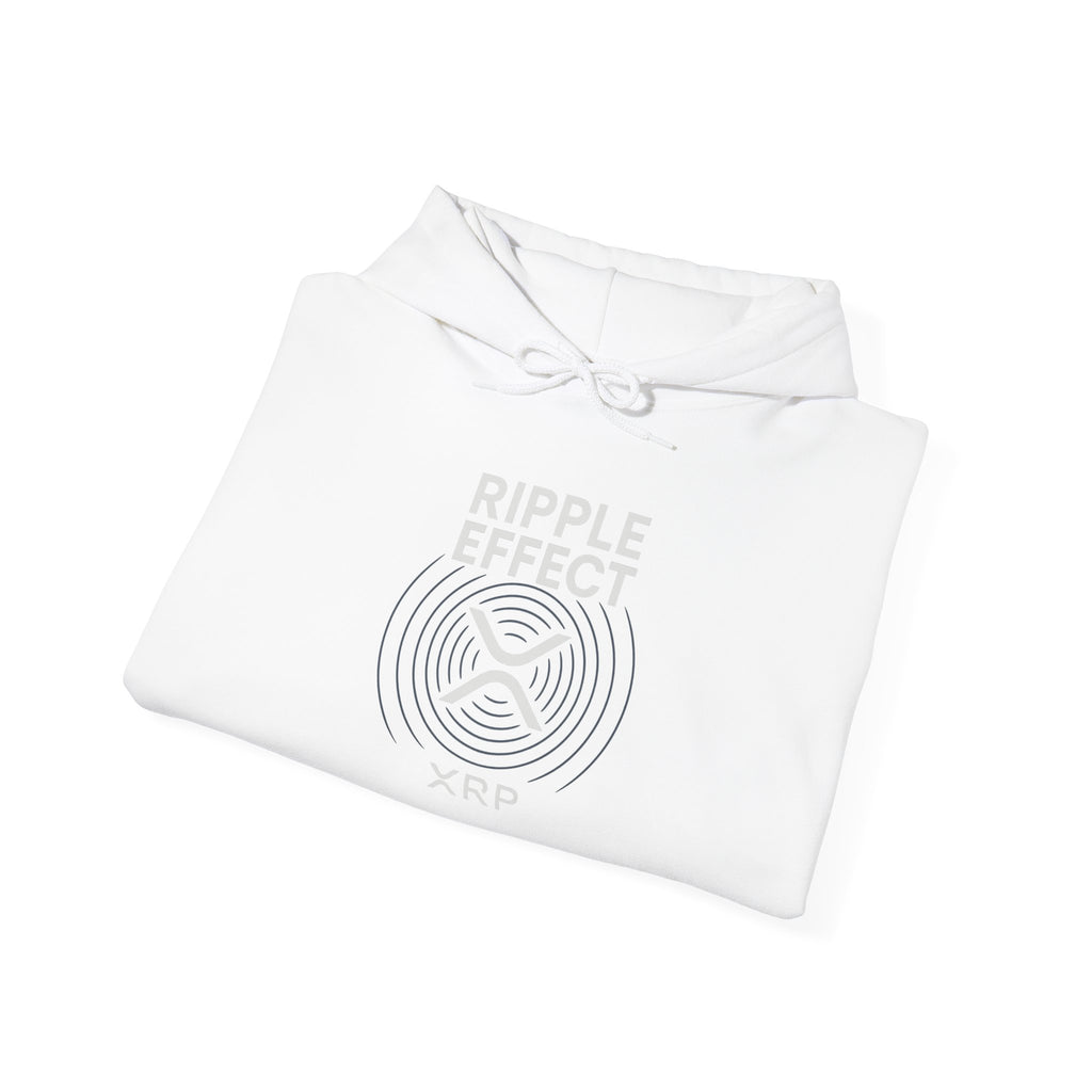 Ripple Effect Hoodie — Minimal Concentric Wave Graphic Sweatshirt