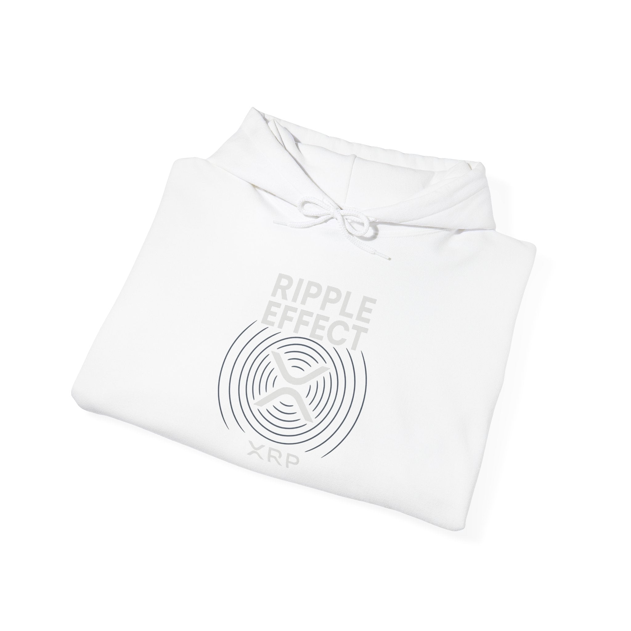 Ripple Effect Hoodie — Minimal Concentric Wave Graphic Sweatshirt