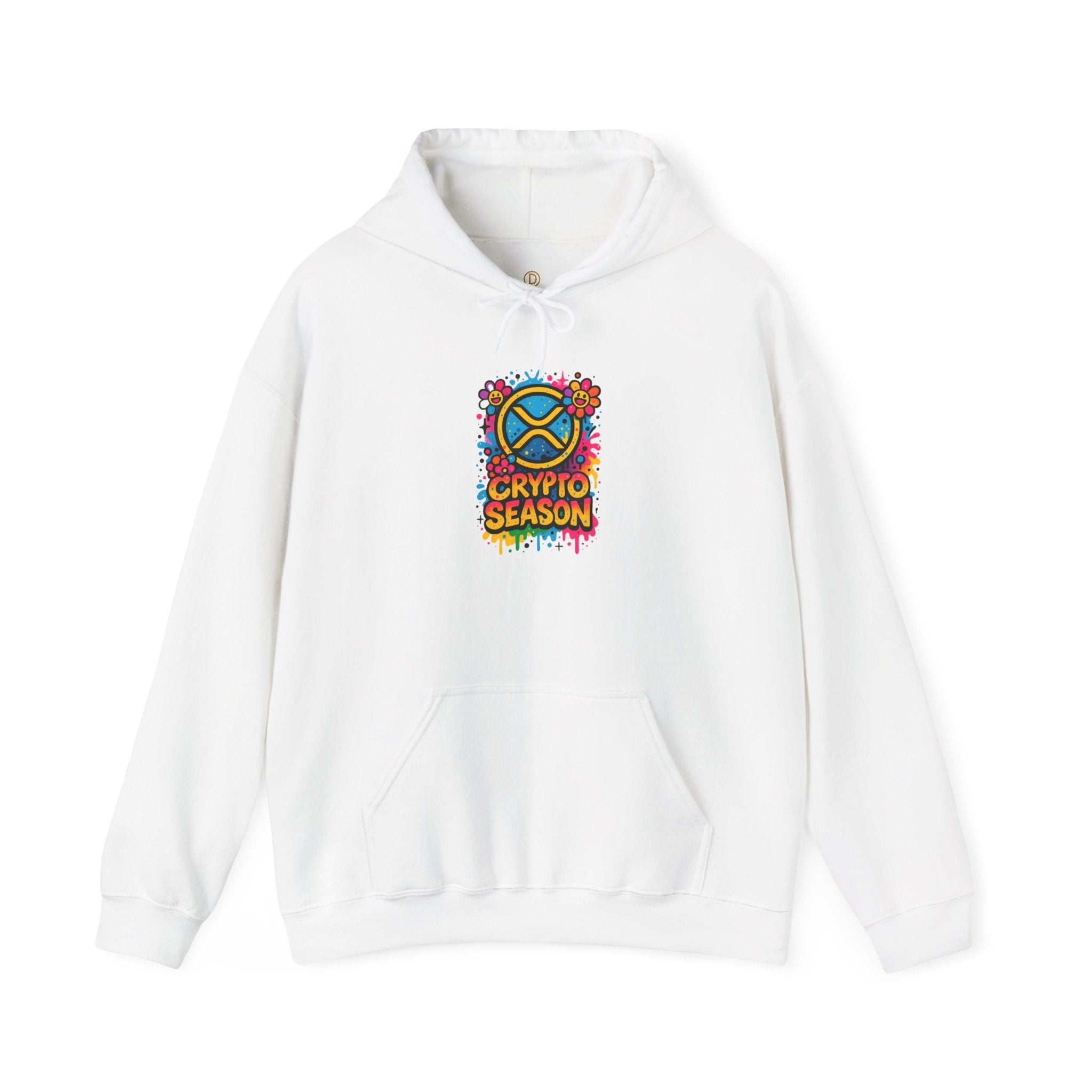 Crypto Season Hoodie - Colorful Ripple X Logo Streetwear