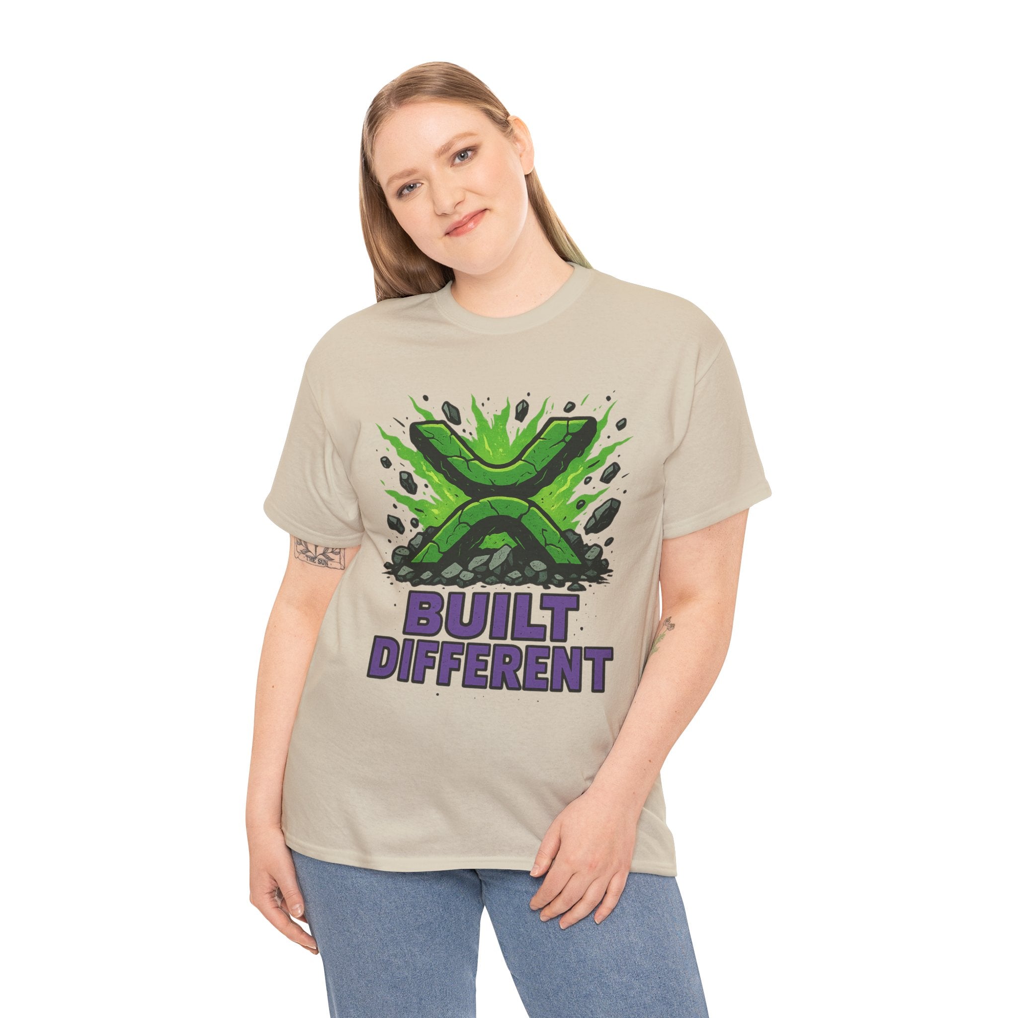 Built Different T-Shirt — Green Gamer Logo Tee