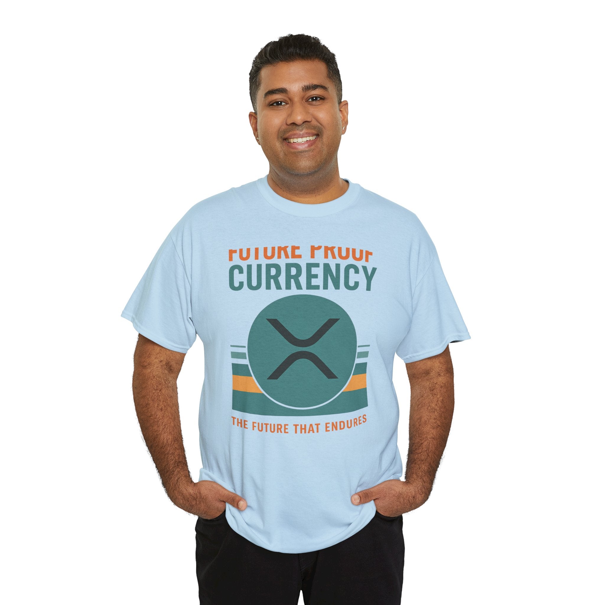 RIPPLE XRP 'Future Proof Currency' Graphic Tee — Crypto Retro Logo Shirt