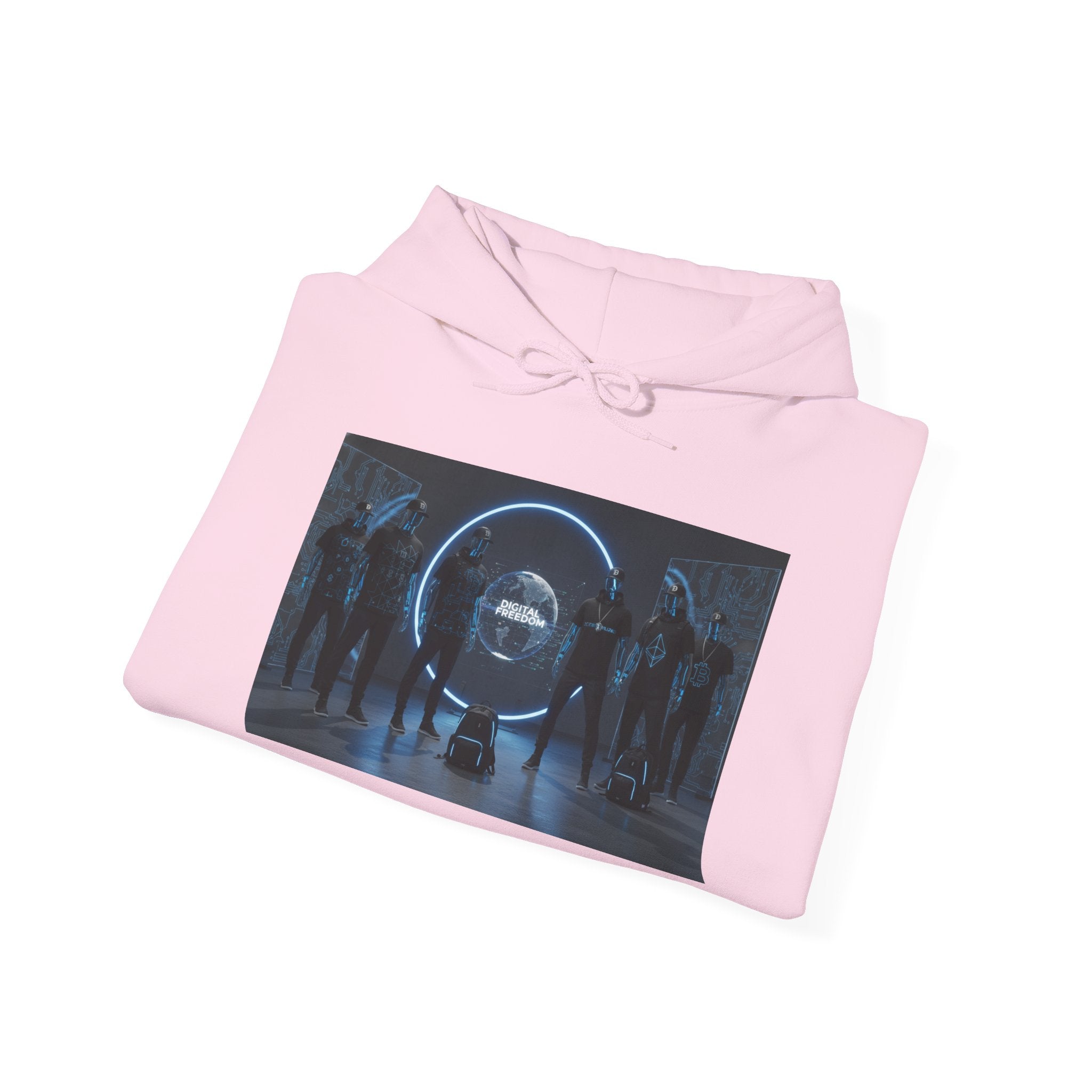 Futuristic Neon Portal Hoodie – Cyberpunk Sci‑Fi Crew Graphic Sweatshirt