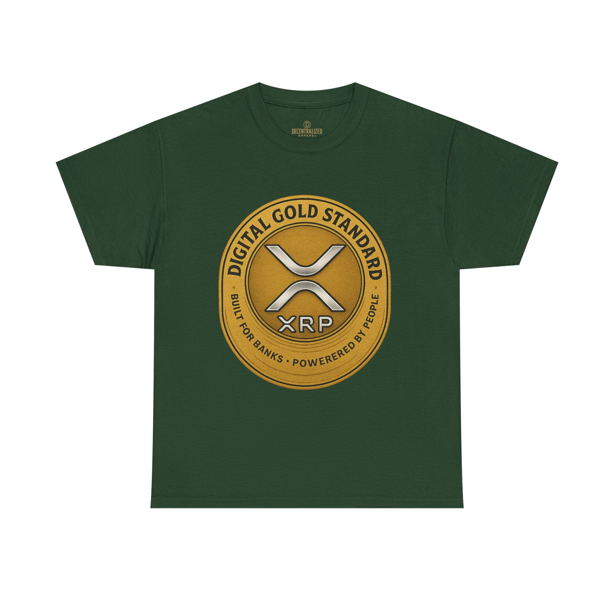 XRP Digital Gold Tee – Cryptocurrency Logo Shirt