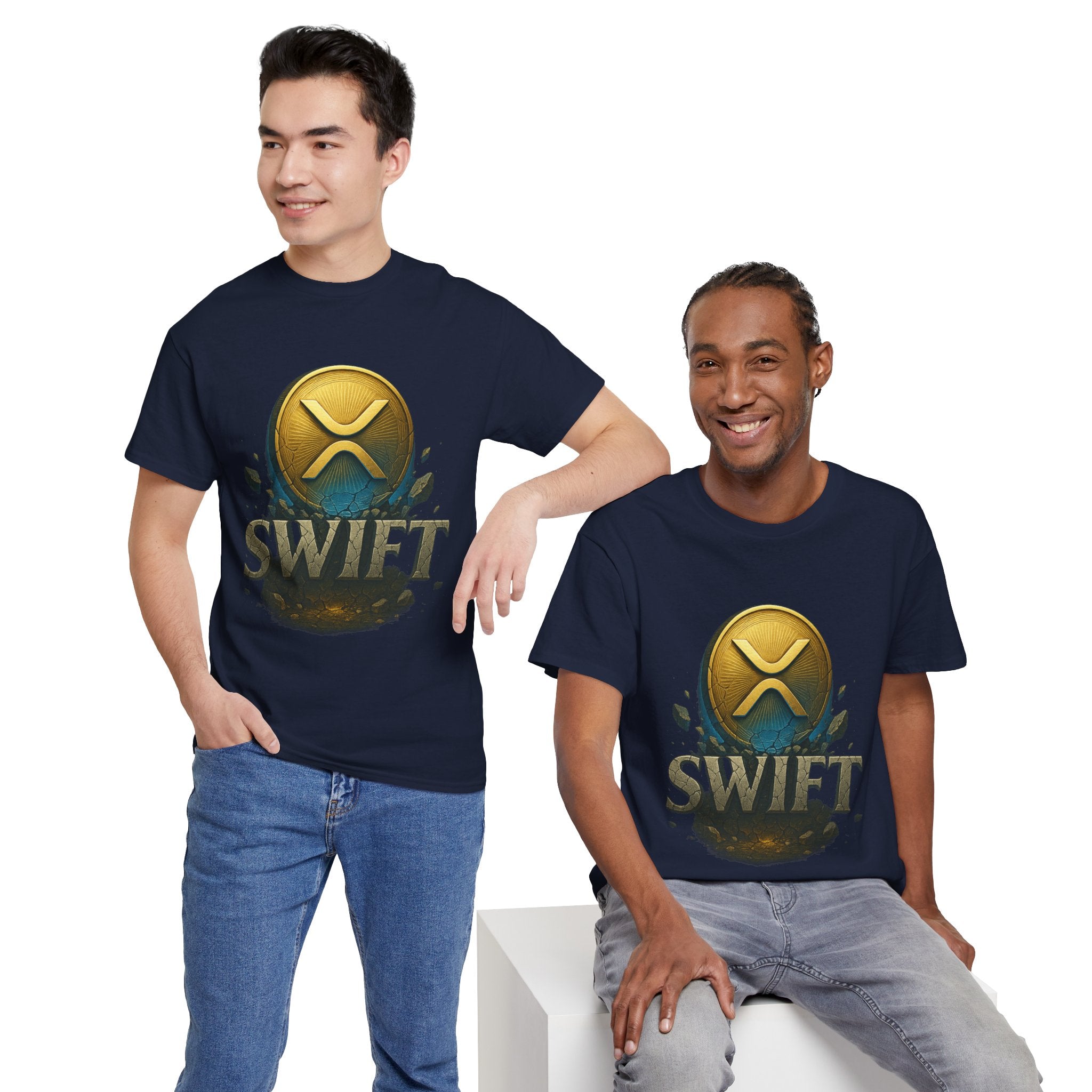 XRP Swift Cryptocurrency T‑Shirt — Ripple Coin Logo Graphic Tee