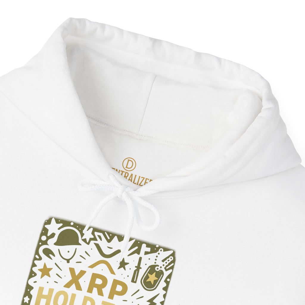 XRP Hold The Line Hoodie — Crypto Supporter Graphic Hooded Sweatshirt