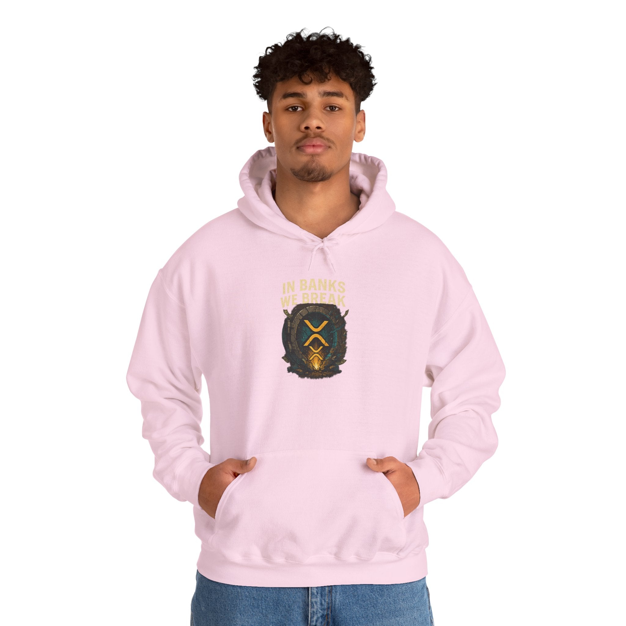 Hoodie — 'In Banks We Trust' Crest Pullover
