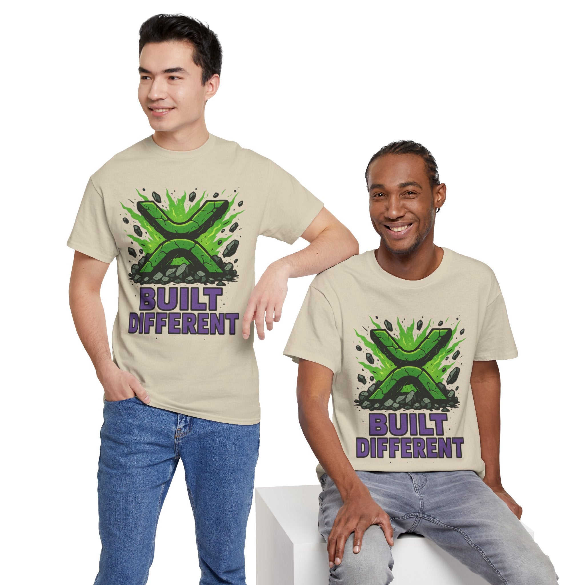 Built Different T-Shirt — Green Gamer Logo Tee