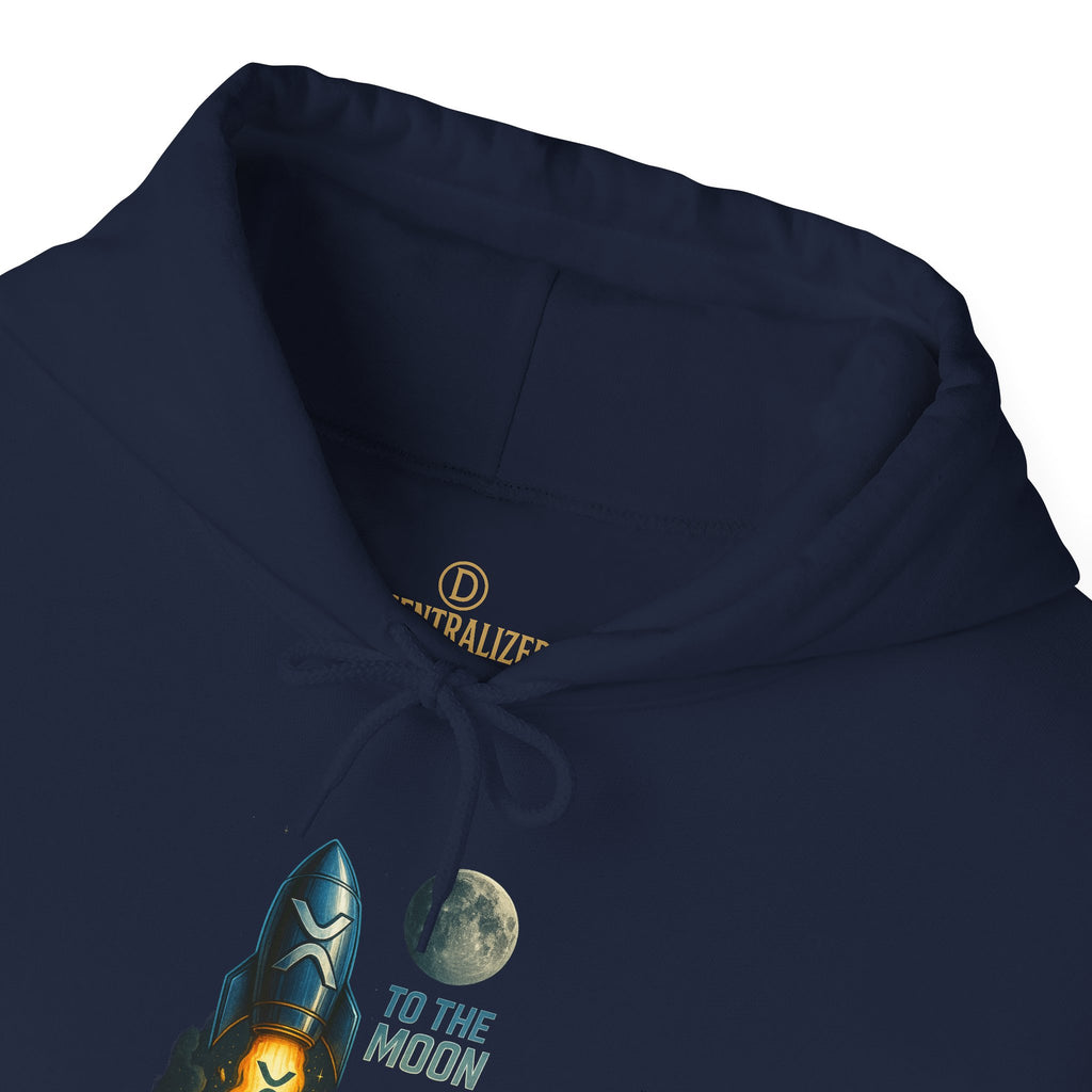 To the Moon Rocket Hoodie — Space Graphic Pullover