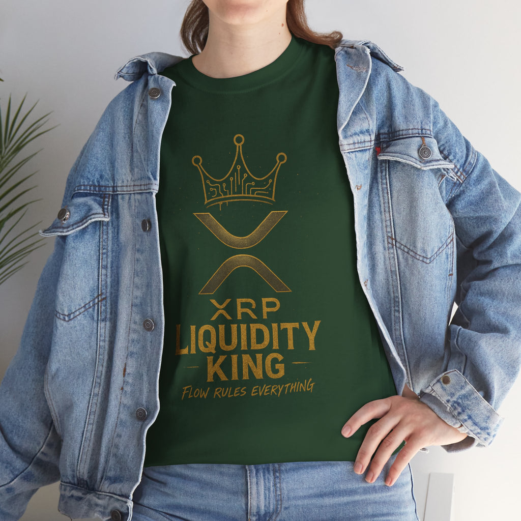 XRP Liquidity King Tee — Crypto Crown T-Shirt