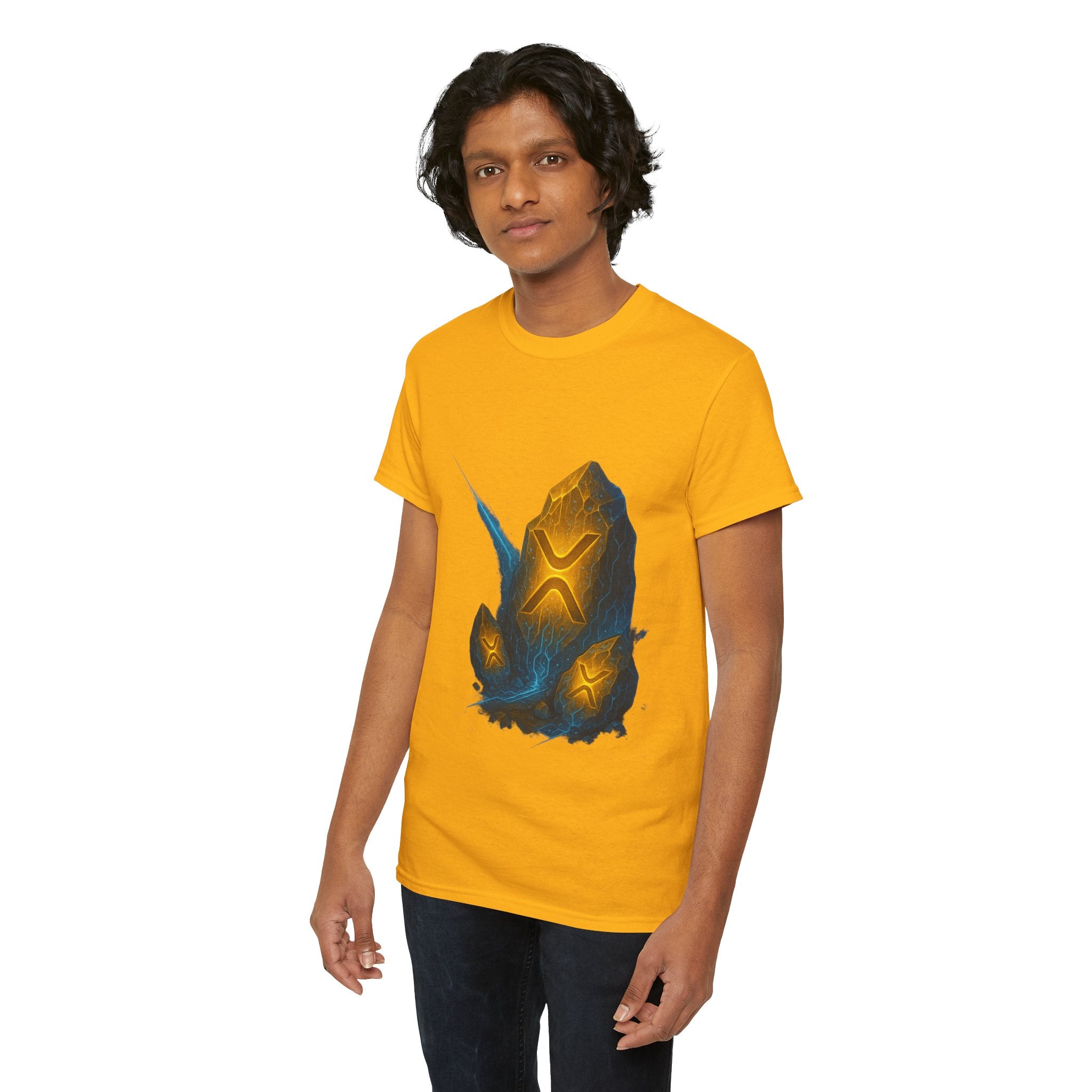 Rune Stone Graphic Tee — Glowing Mystic Rock T-Shirt