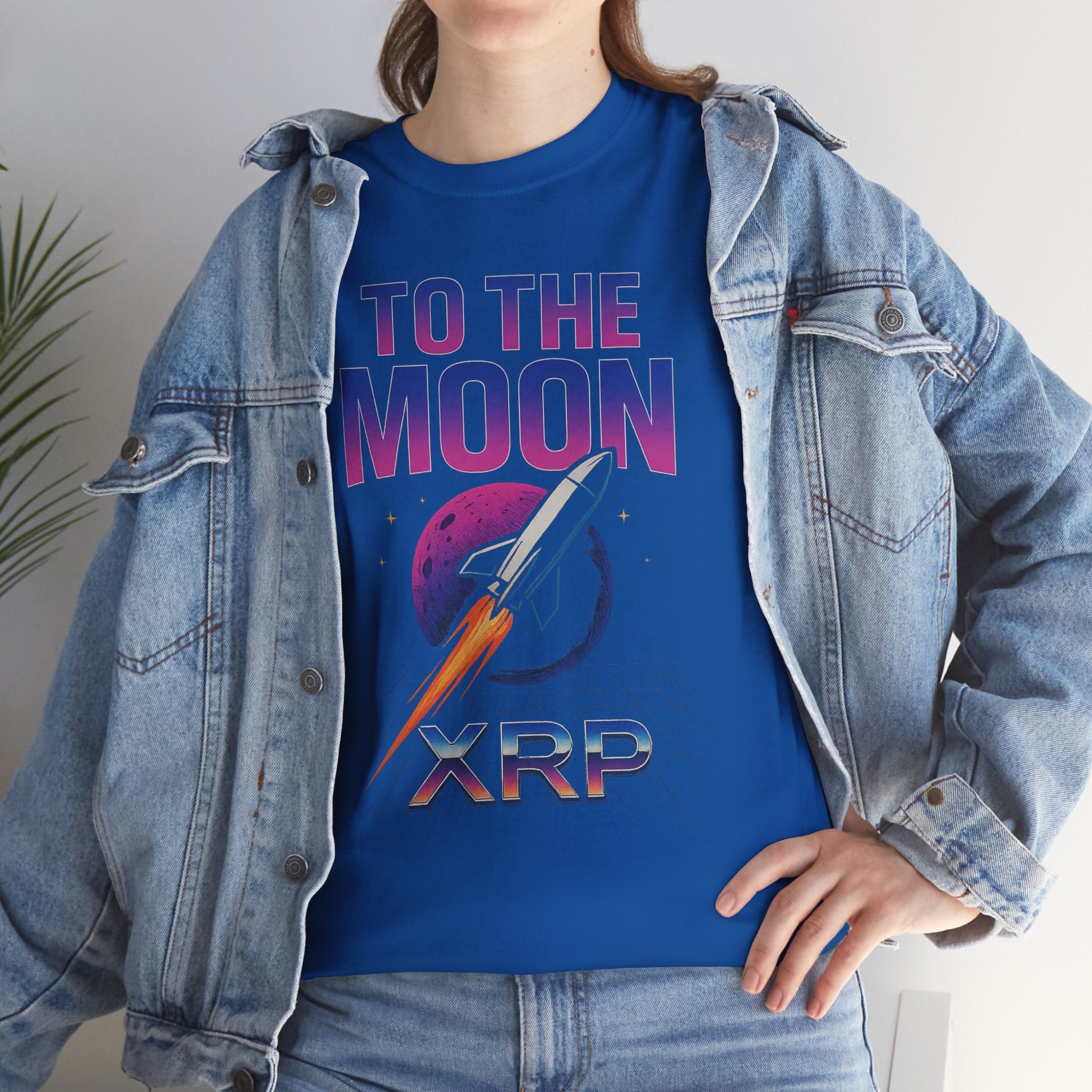 XRP 'To The Moon' T-Shirt — Crypto Investor Rocket Tee