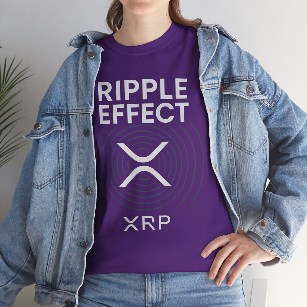 Ripple Effect XRP Tee — Minimal Cryptocurrency Logo T-Shirt